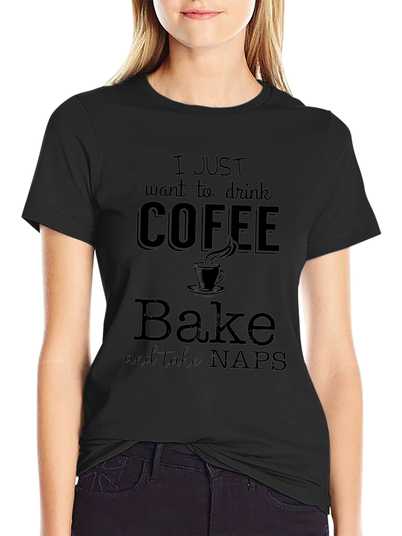 Coffee Bake Naps Graphic T-Shirt