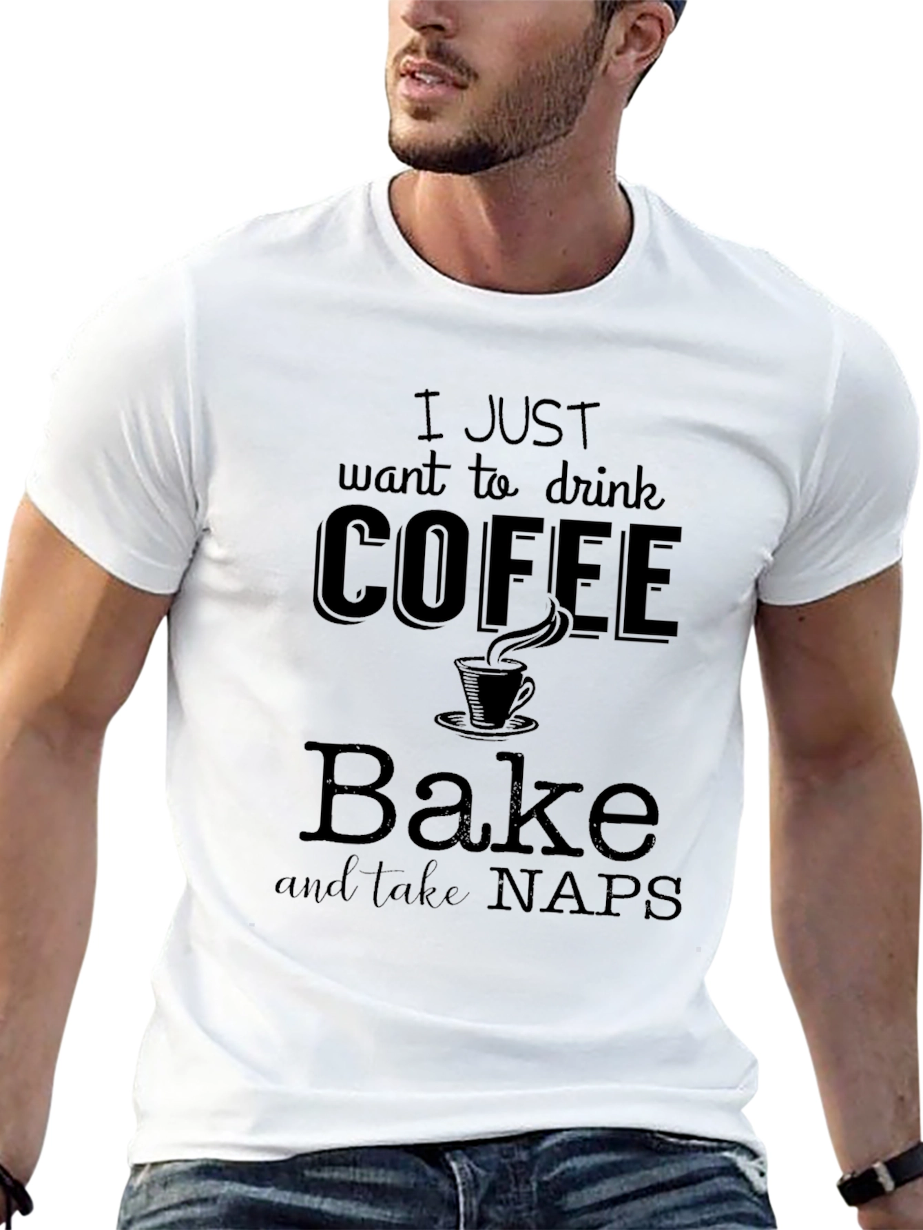 Coffee Bake Naps Graphic T-Shirt