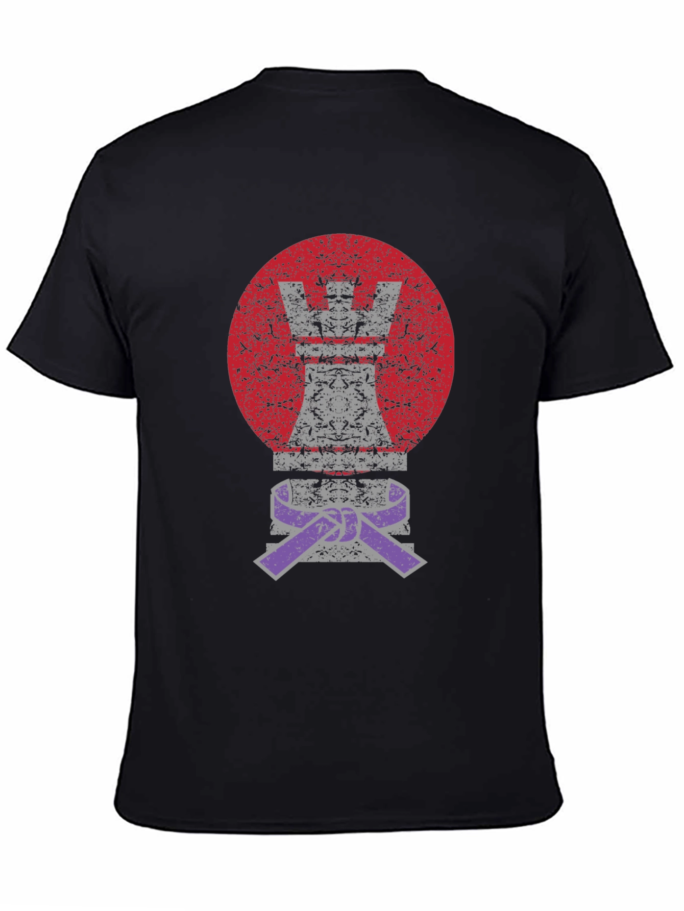 Chess Rook Jiu Jitsu Purple Belt Graphic T-Shirt