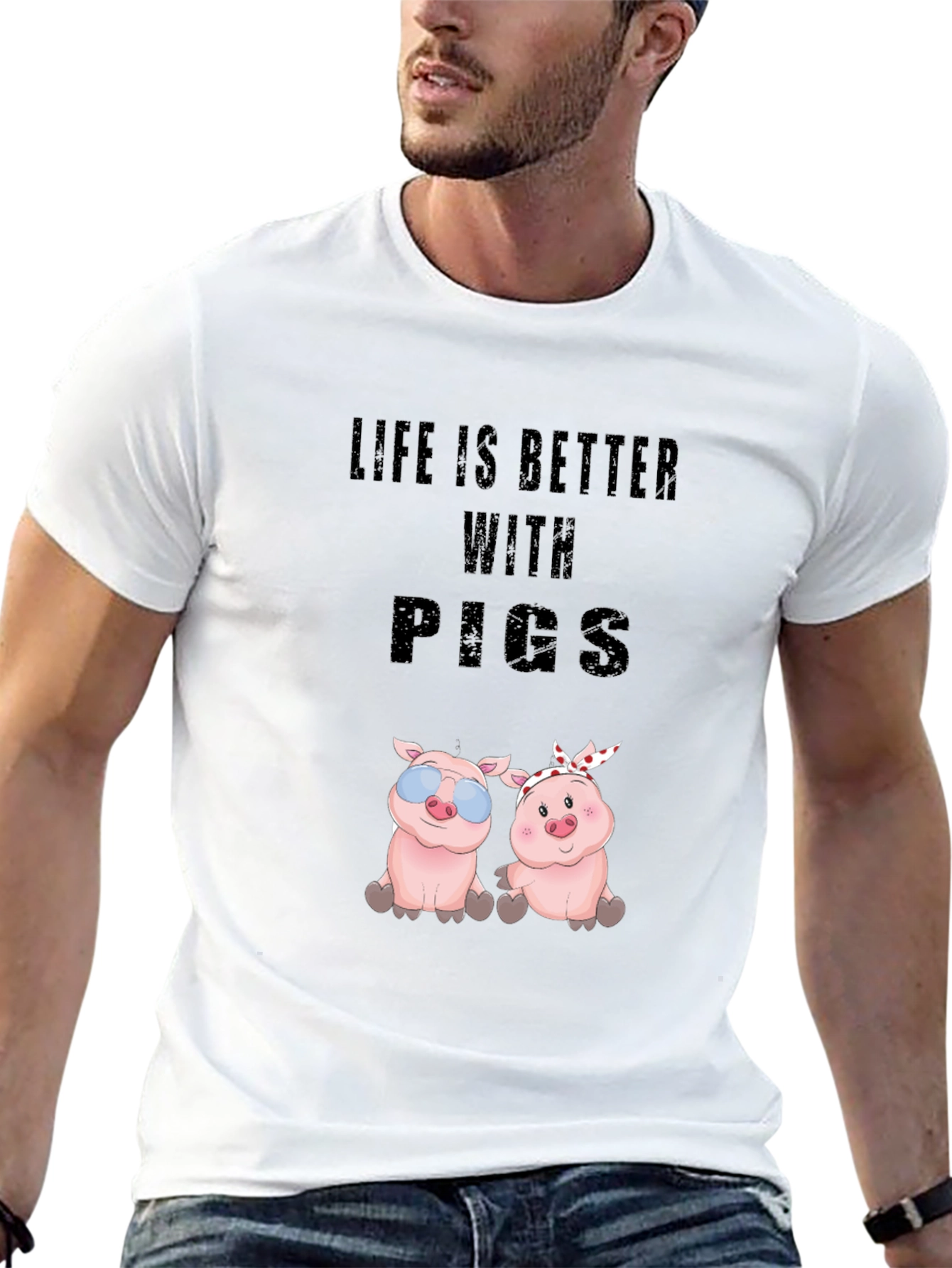 Life is Better With Pigs T-Shirt