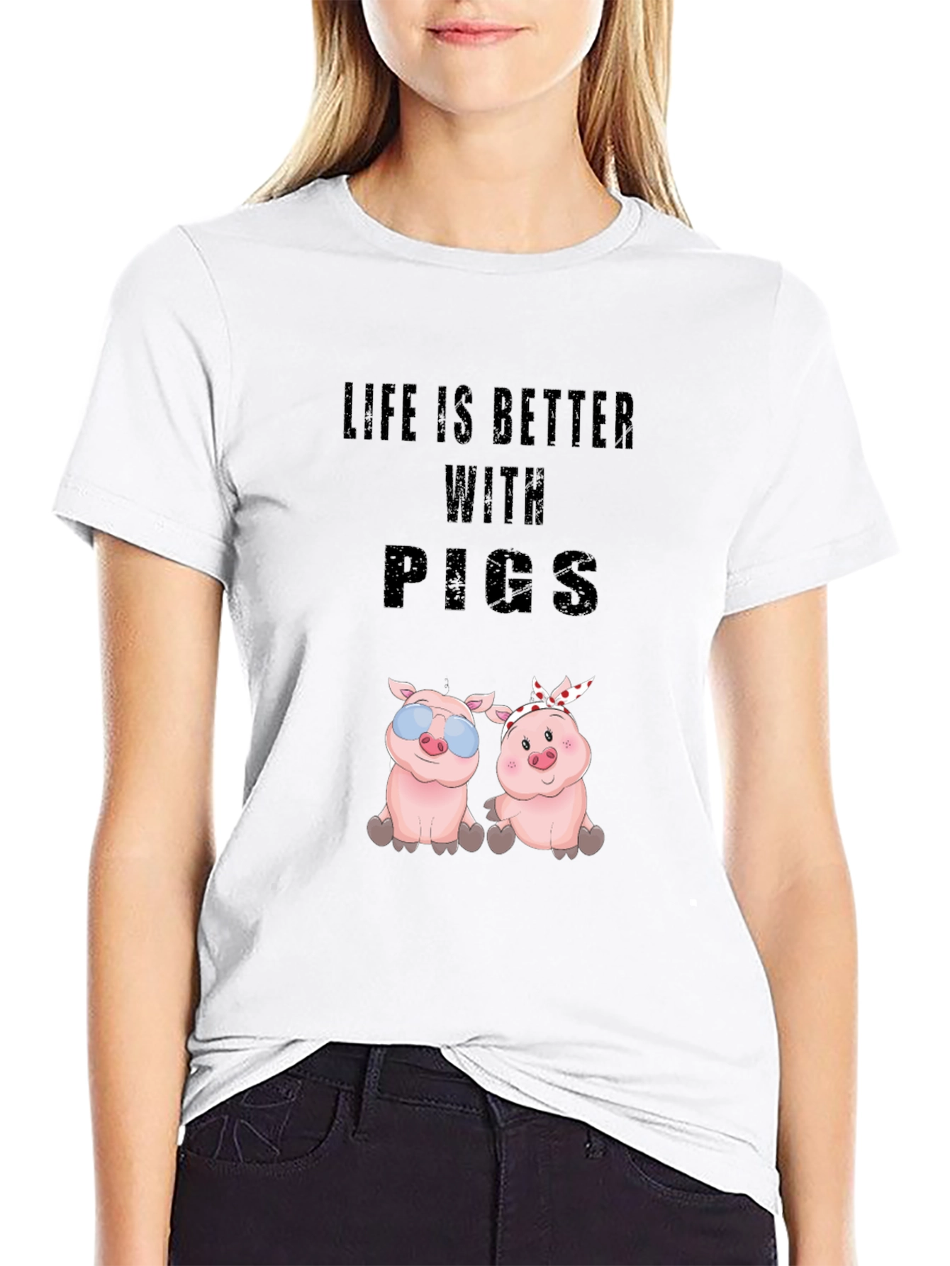 Life is Better With Pigs T-Shirt
