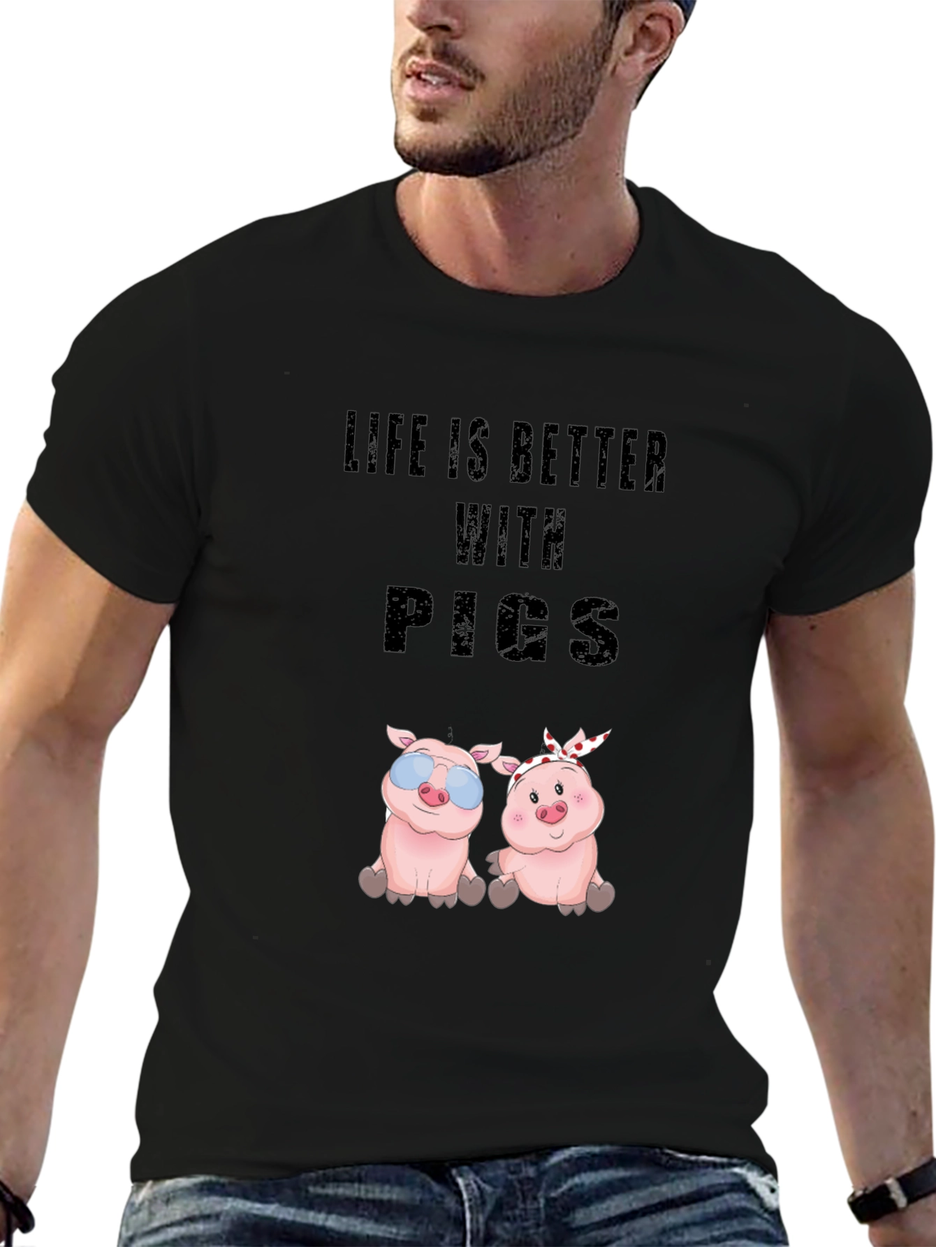 Life is Better With Pigs T-Shirt