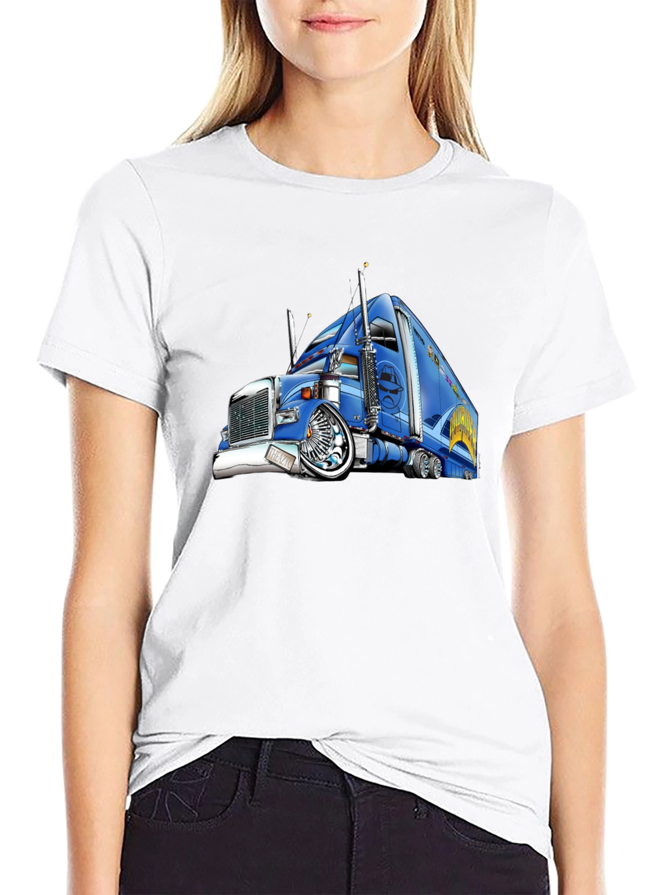 Truck Graphic T-Shirt - Black Cotton Tee