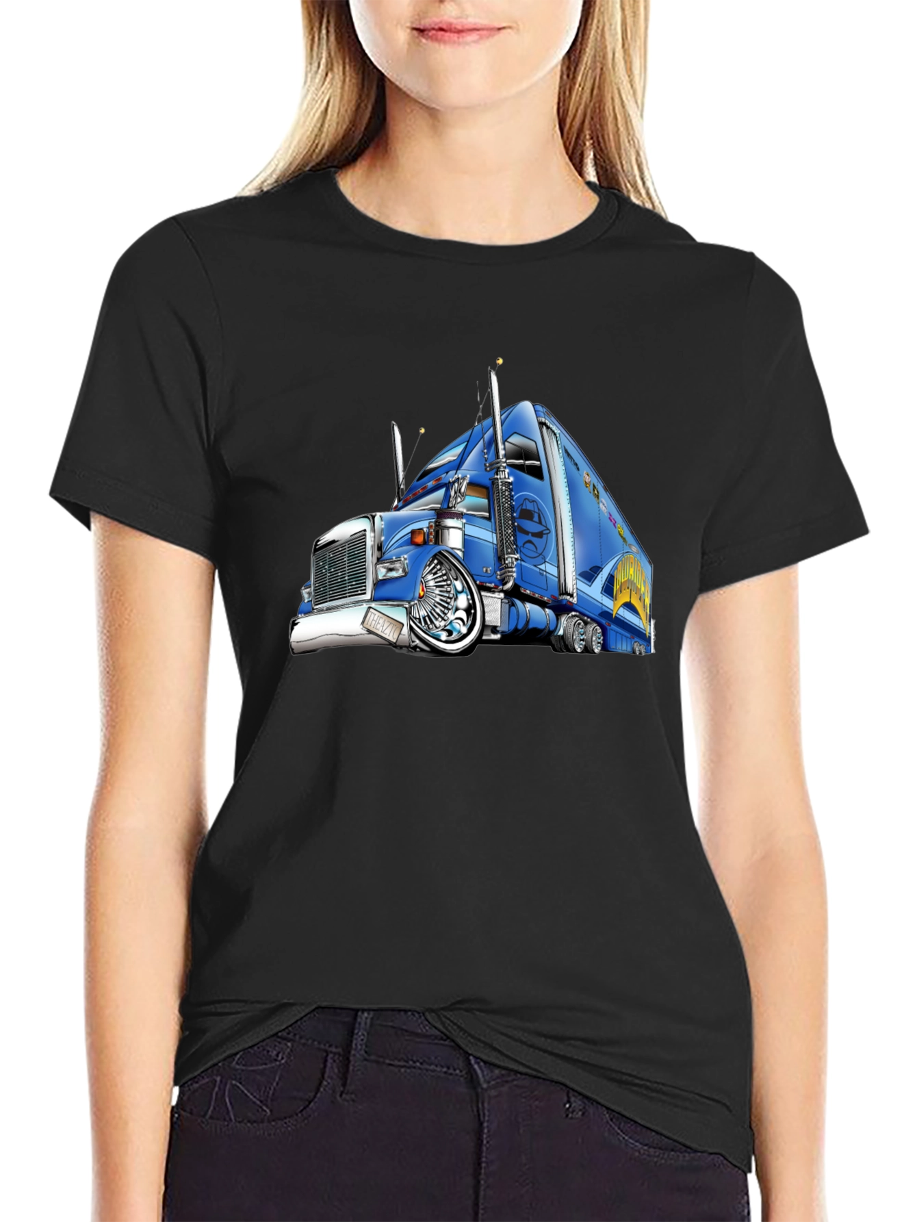 Truck Graphic T-Shirt - Black Cotton Tee