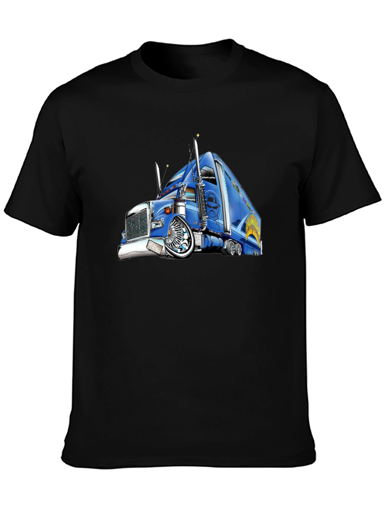 Truck Graphic T-Shirt - Black Cotton Tee
