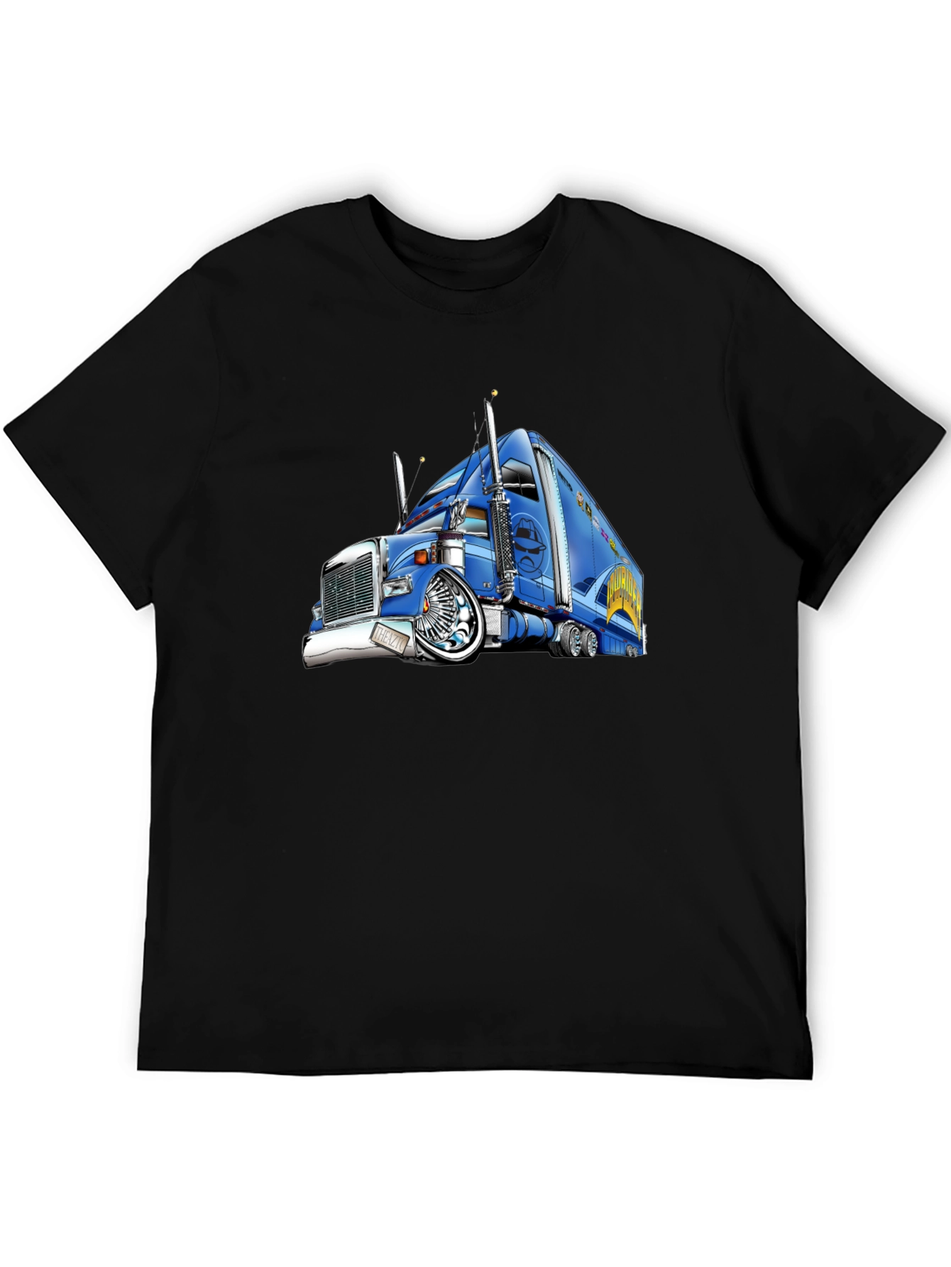 Truck Graphic T-Shirt - Black Cotton Tee