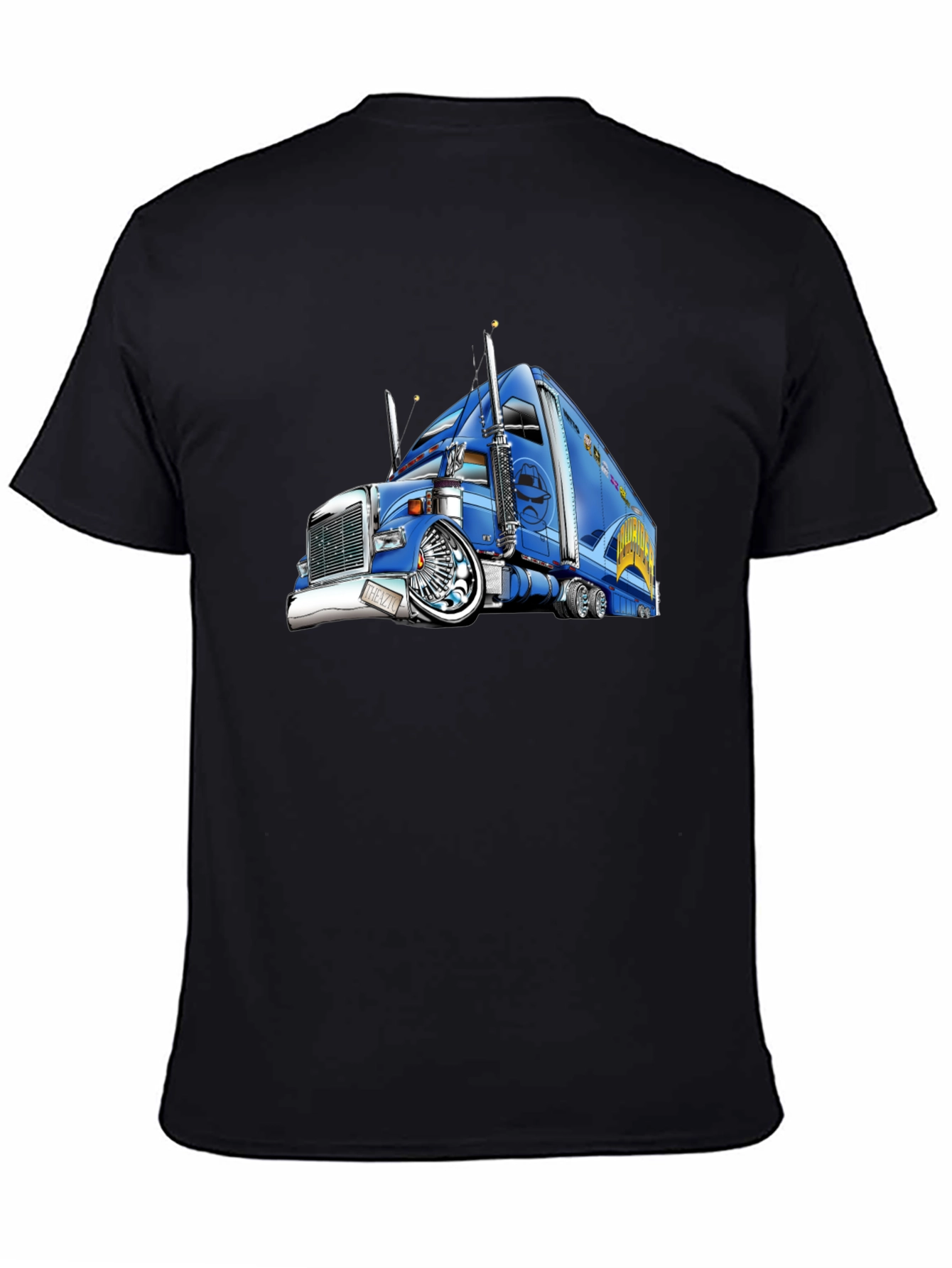 Truck Graphic T-Shirt - Black Cotton Tee