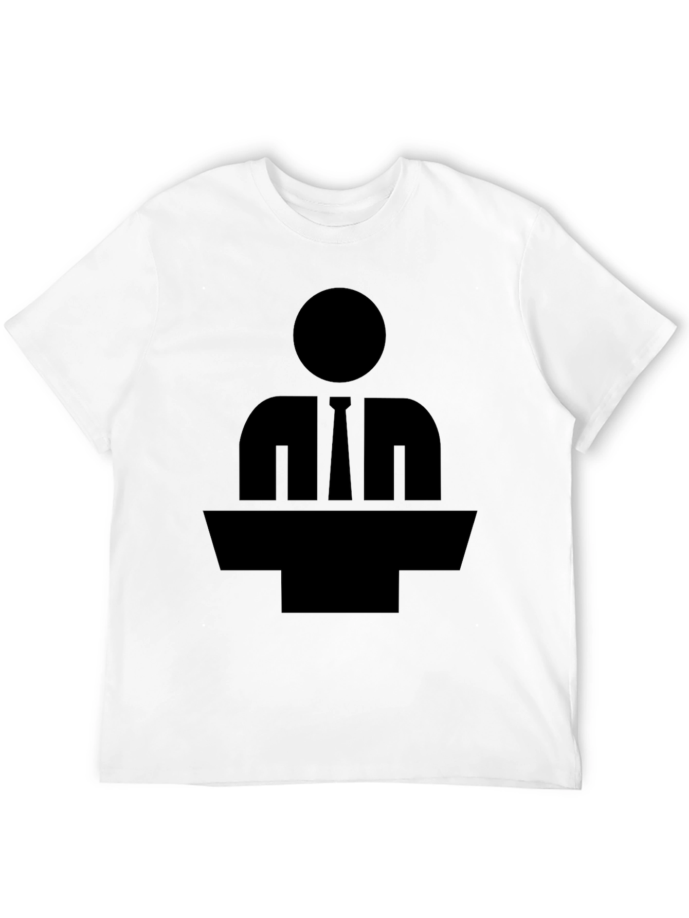 Silhouette Speaker T-Shirt - Black