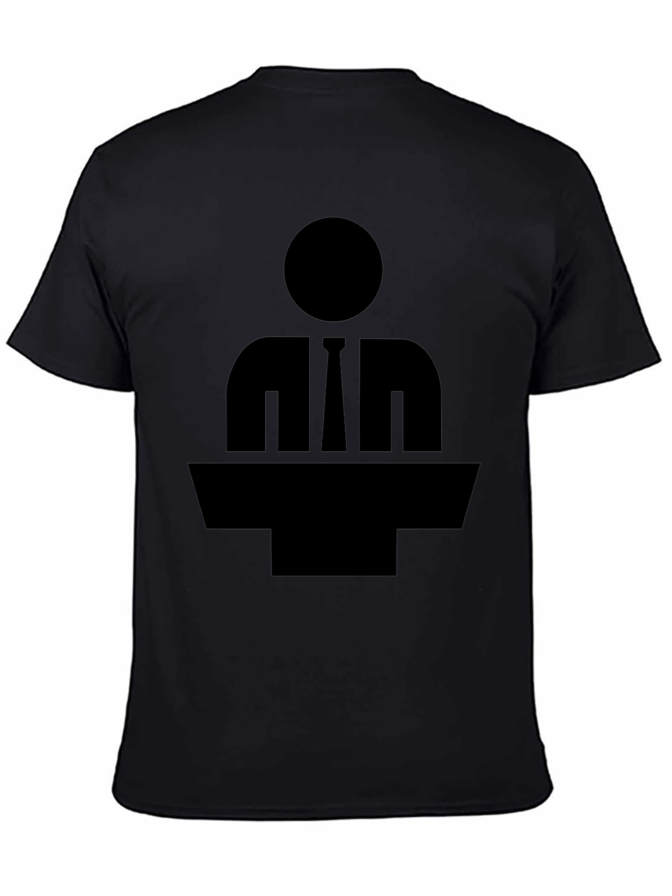 Silhouette Speaker T-Shirt - Black
