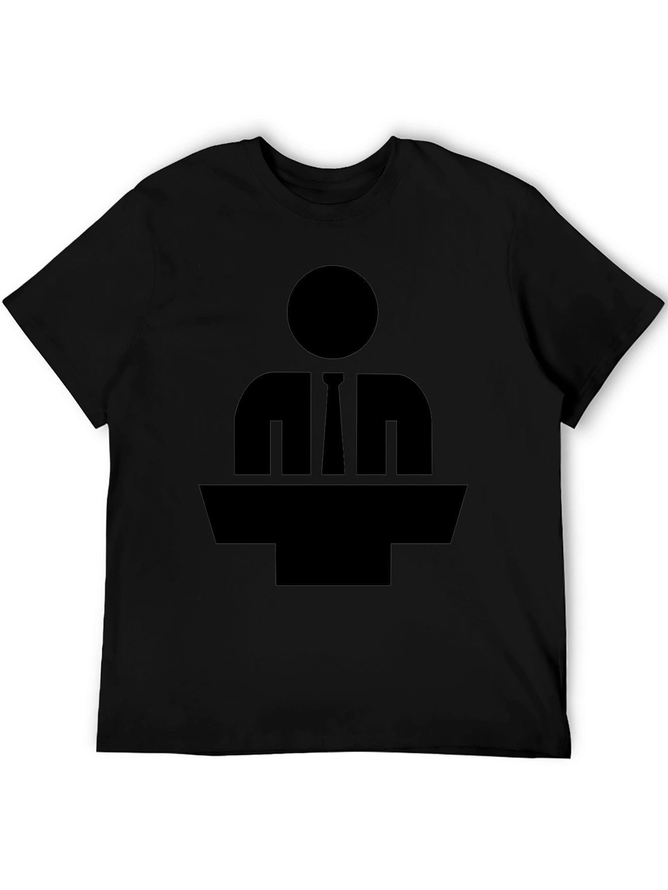 Silhouette Speaker T-Shirt - Black