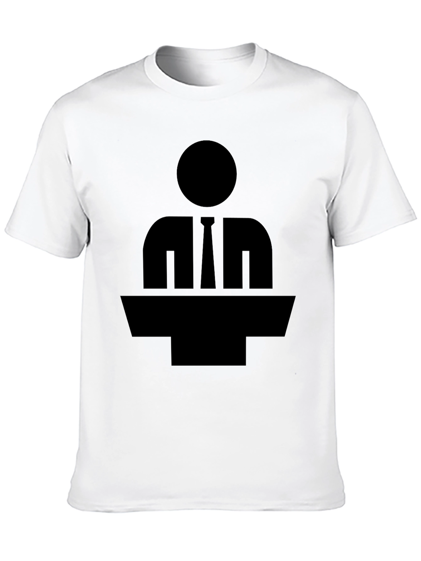 Silhouette Speaker T-Shirt - Black