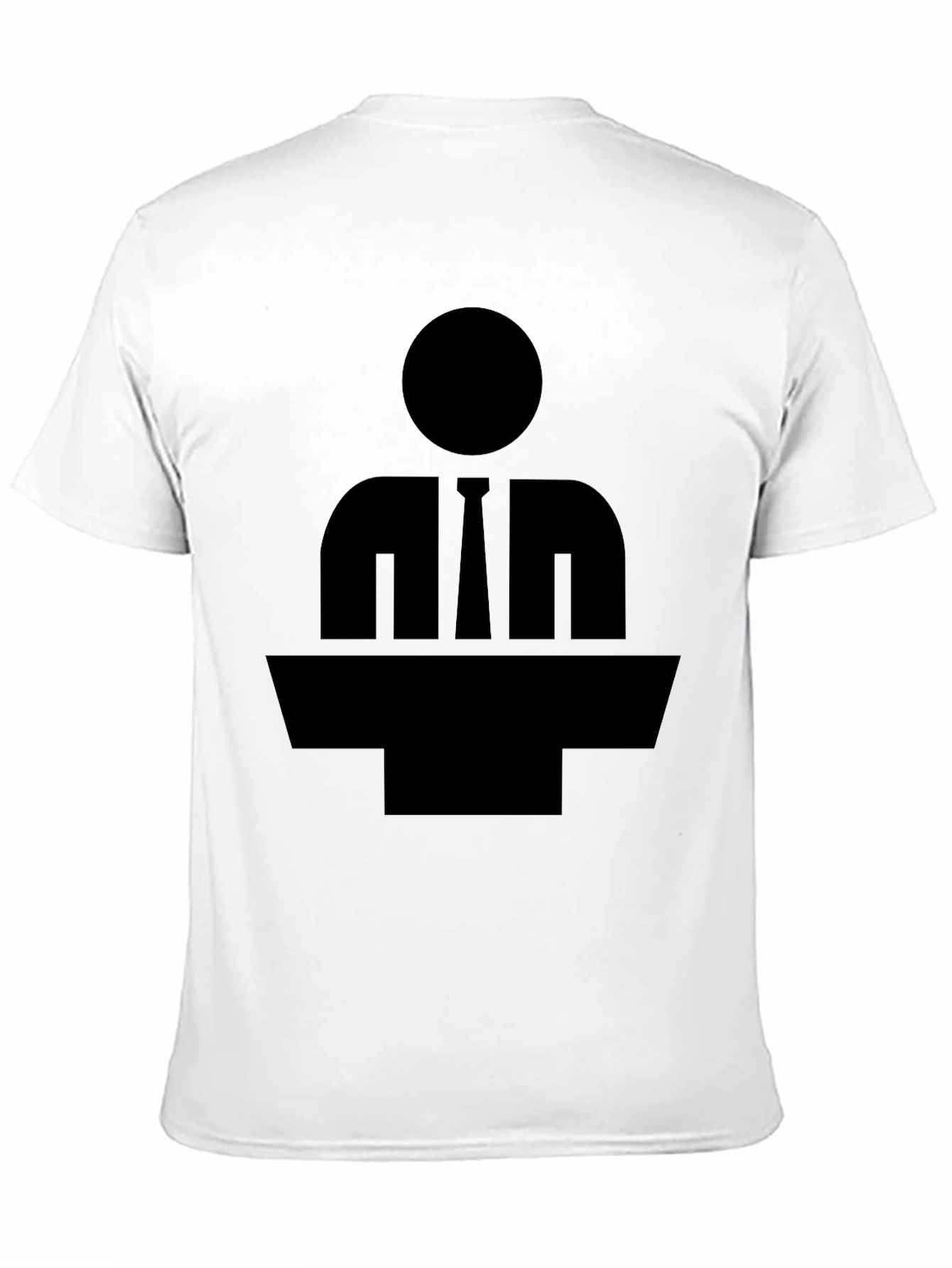 Silhouette Speaker T-Shirt - Black
