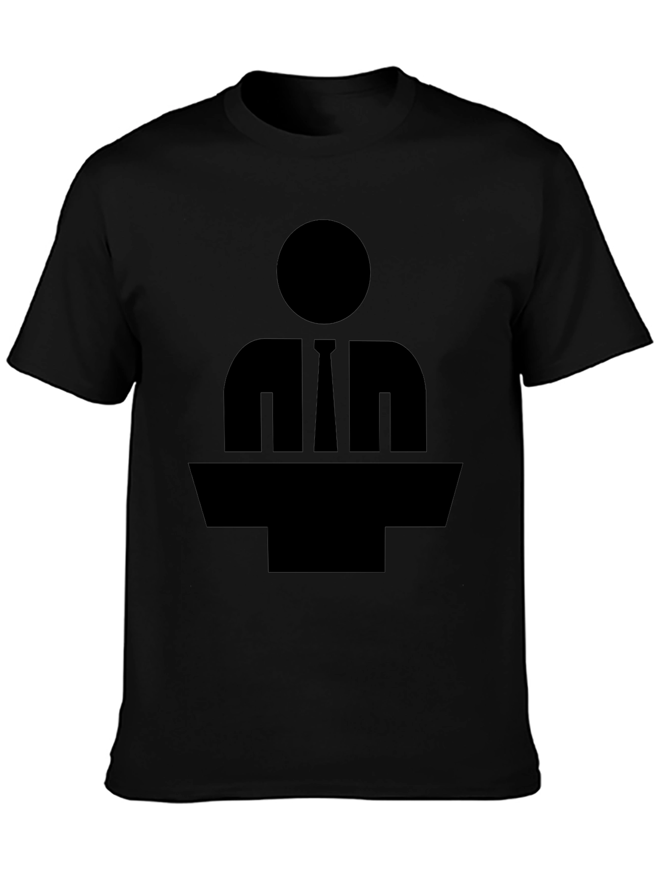 Silhouette Speaker T-Shirt - Black