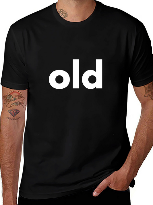Funny Old Graphic Black T-Shirt