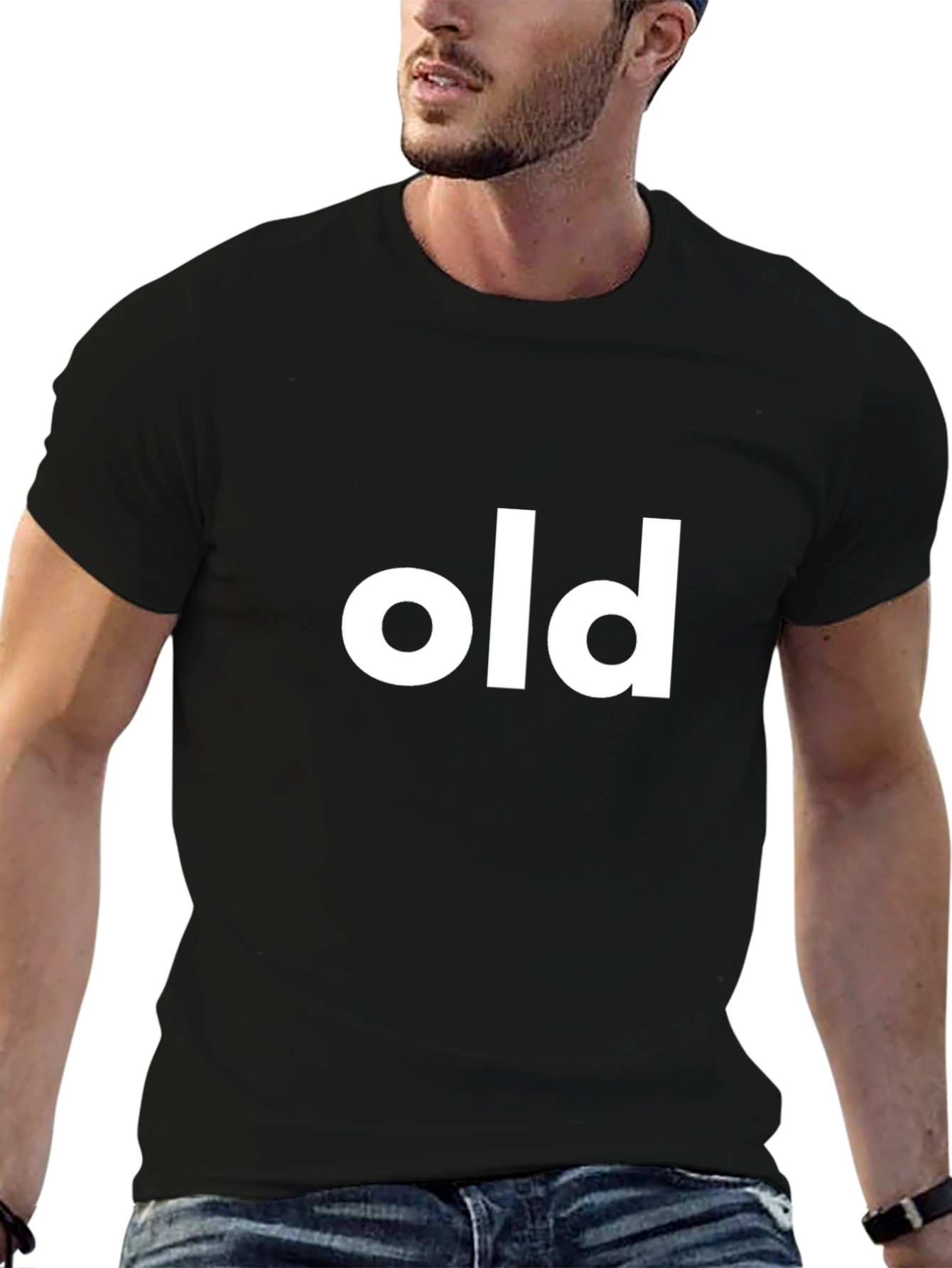 Funny Old Graphic Black T-Shirt