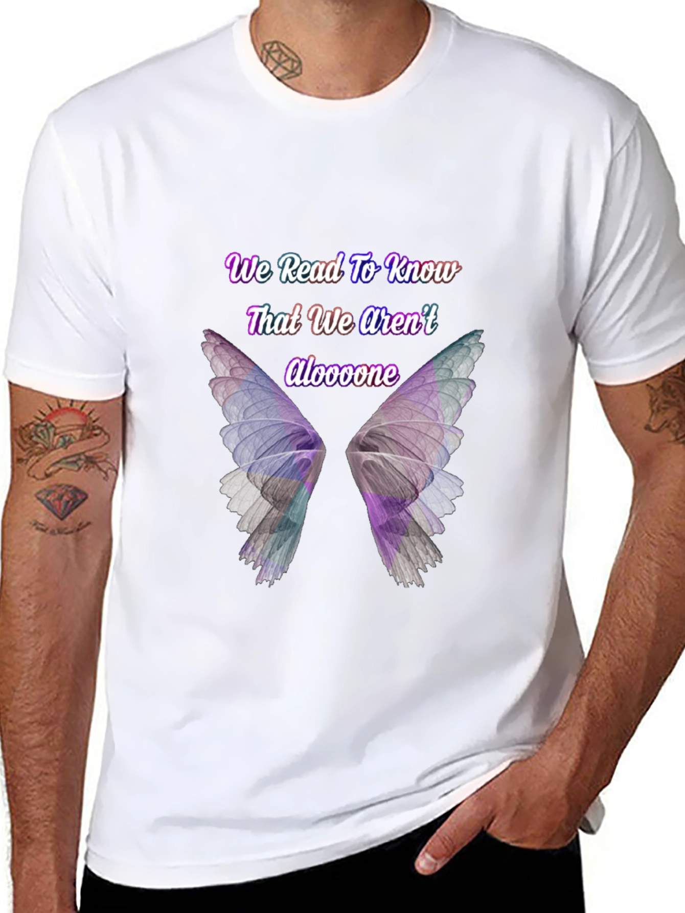 Butterfly Wings T-Shirt - We Read To Know