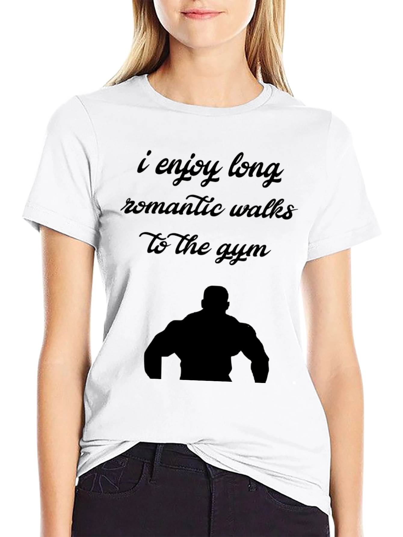 Funny Gym Lover T-Shirt: Romantic Walks to the Gym