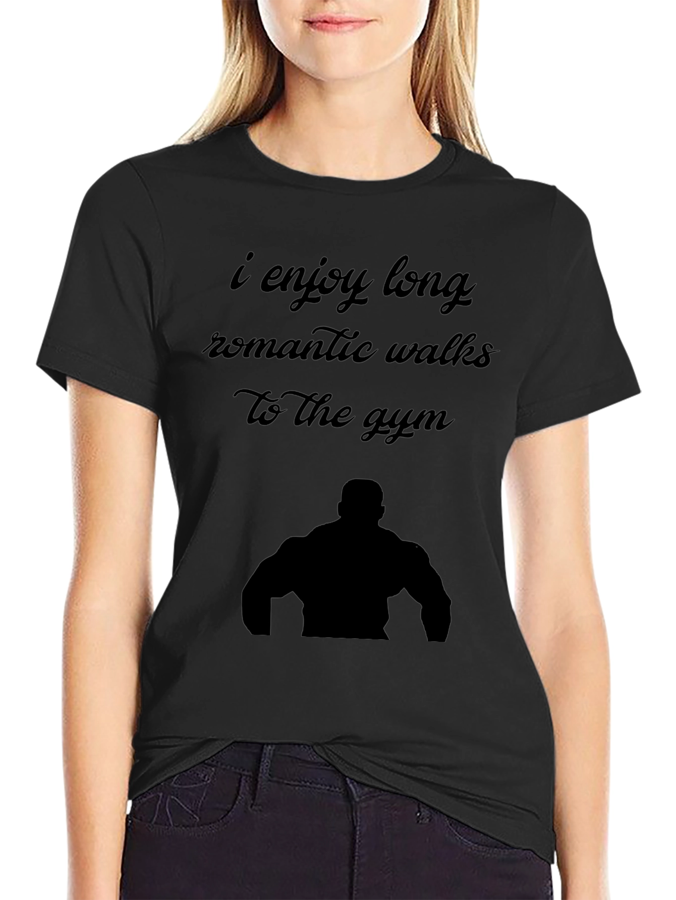 Funny Gym Lover T-Shirt: Romantic Walks to the Gym