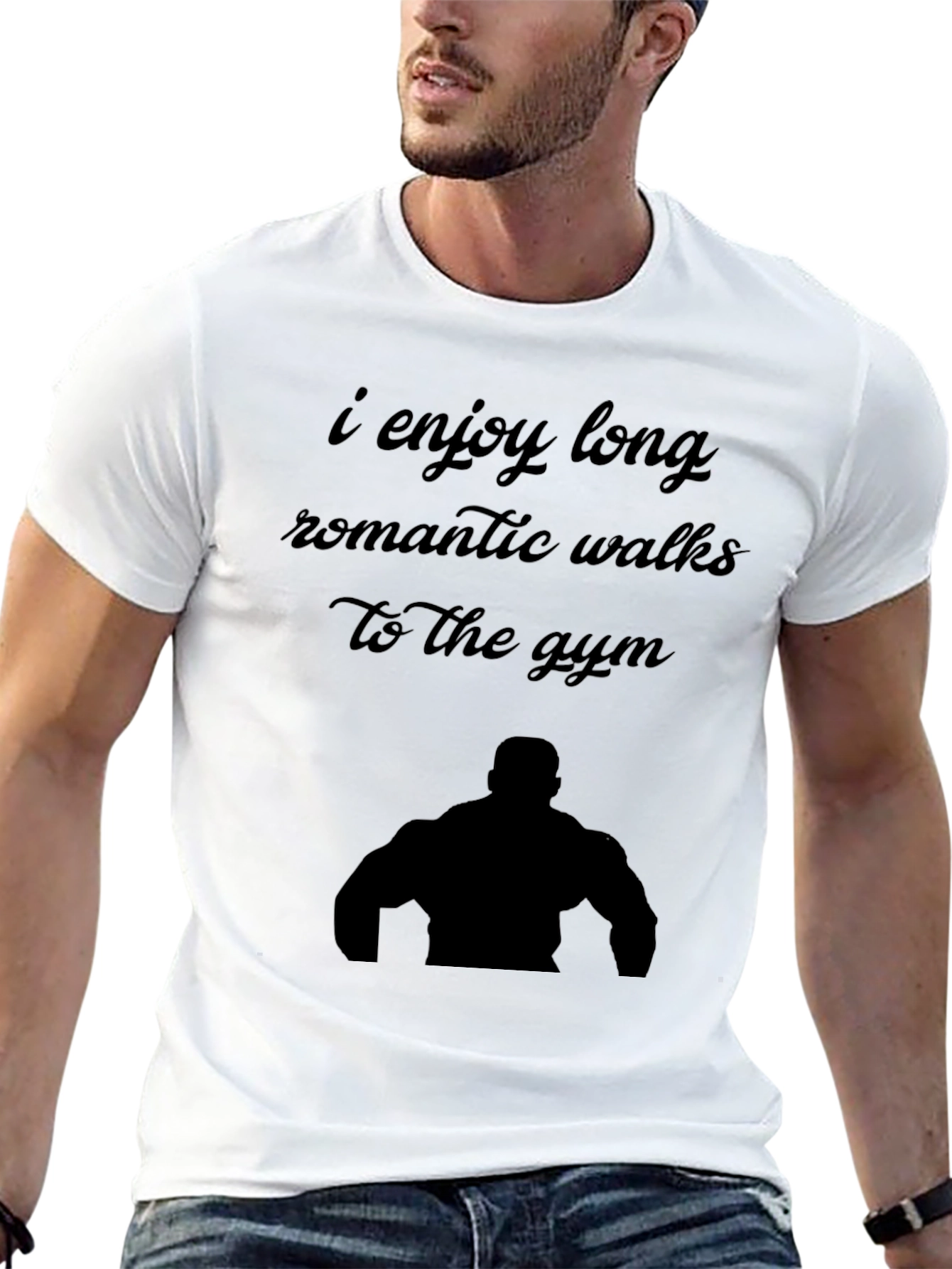 Funny Gym Lover T-Shirt: Romantic Walks to the Gym