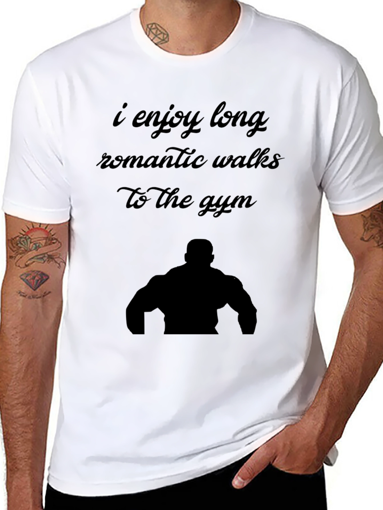 Funny Gym Lover T-Shirt: Romantic Walks to the Gym