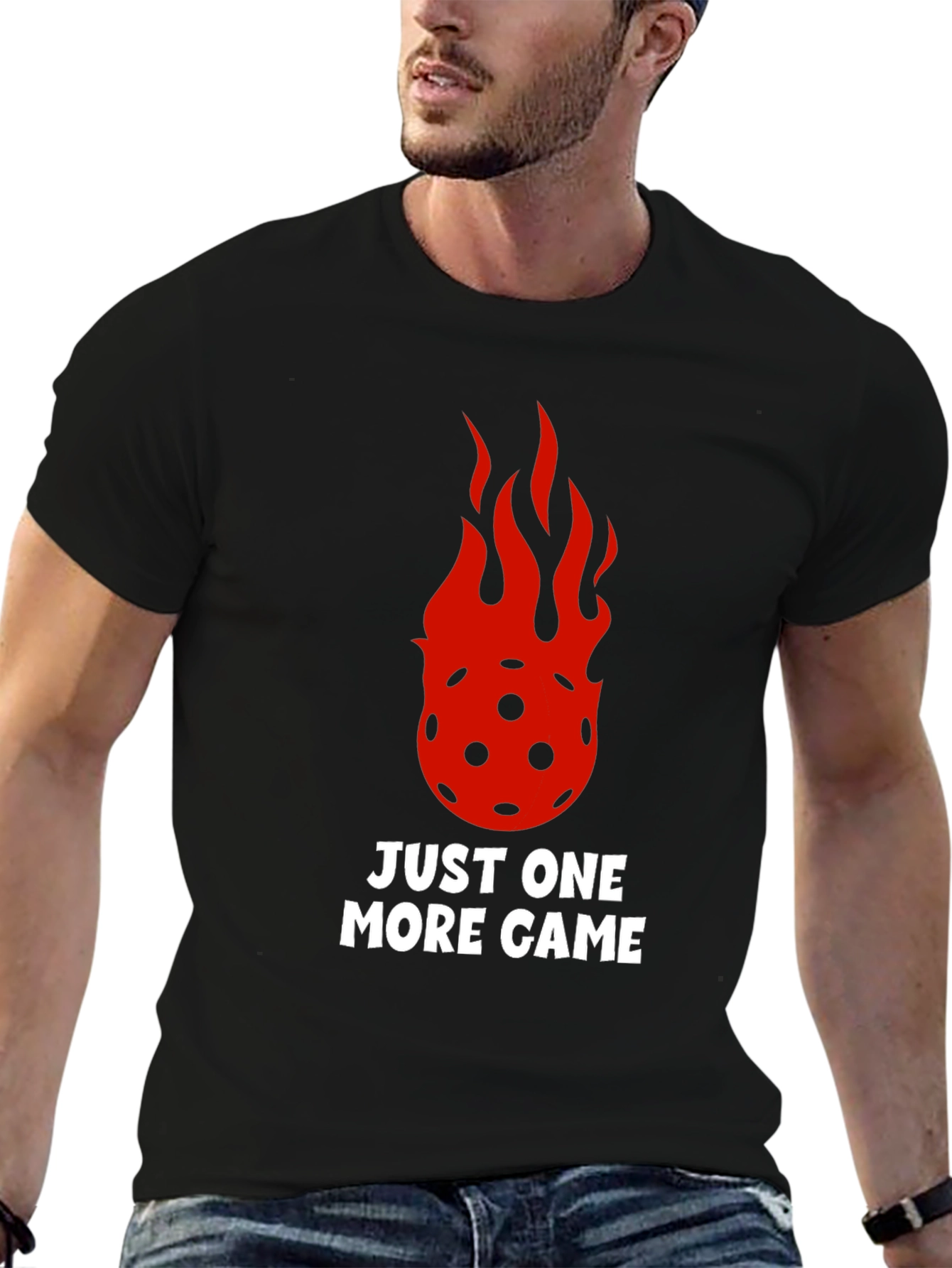 Just One More Game Black T-Shirt
