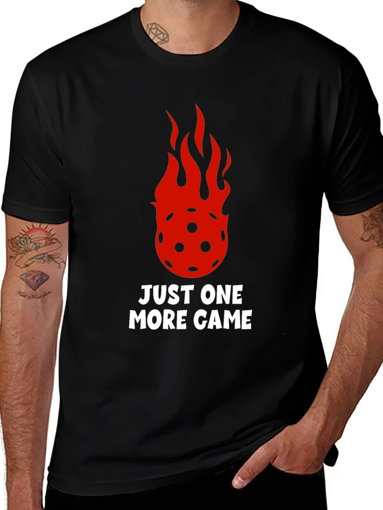 Just One More Game Black T-Shirt