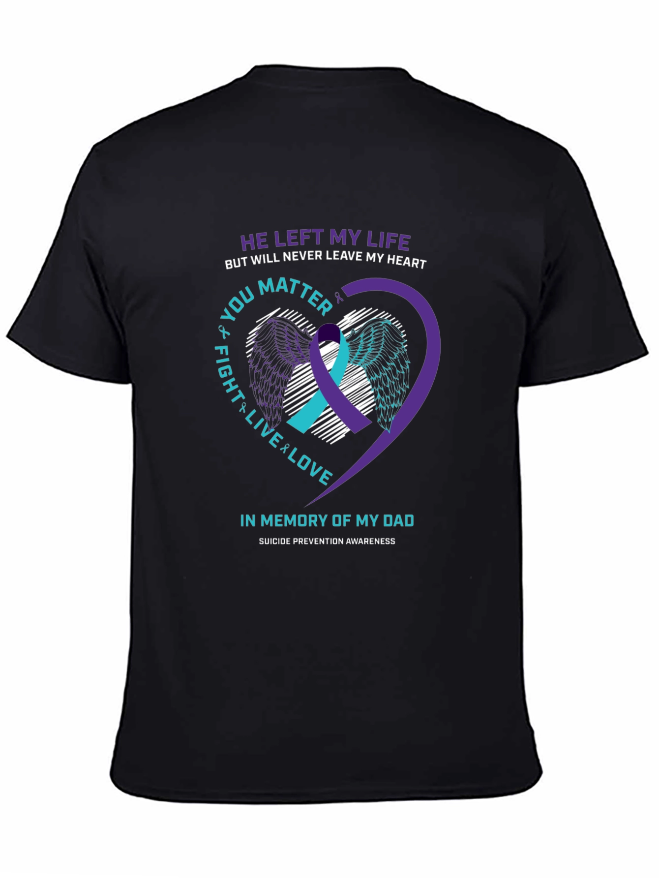 In Memory of Dad Suicide Awareness T-Shirt