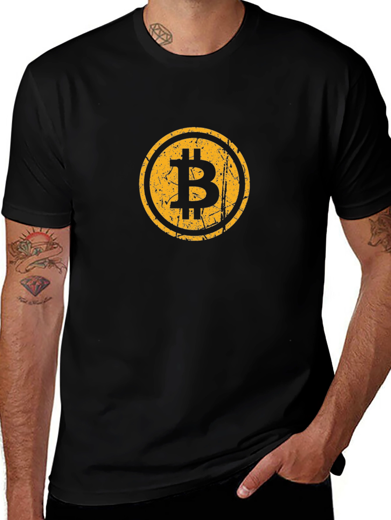 Bitcoin Crypto Graphic Tee - Black