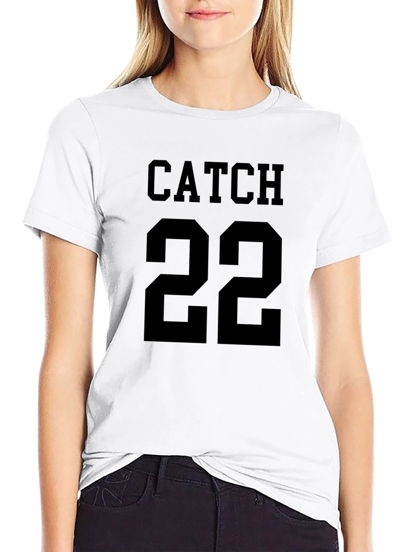 Catch 22 Graphic Print Black T-Shirt