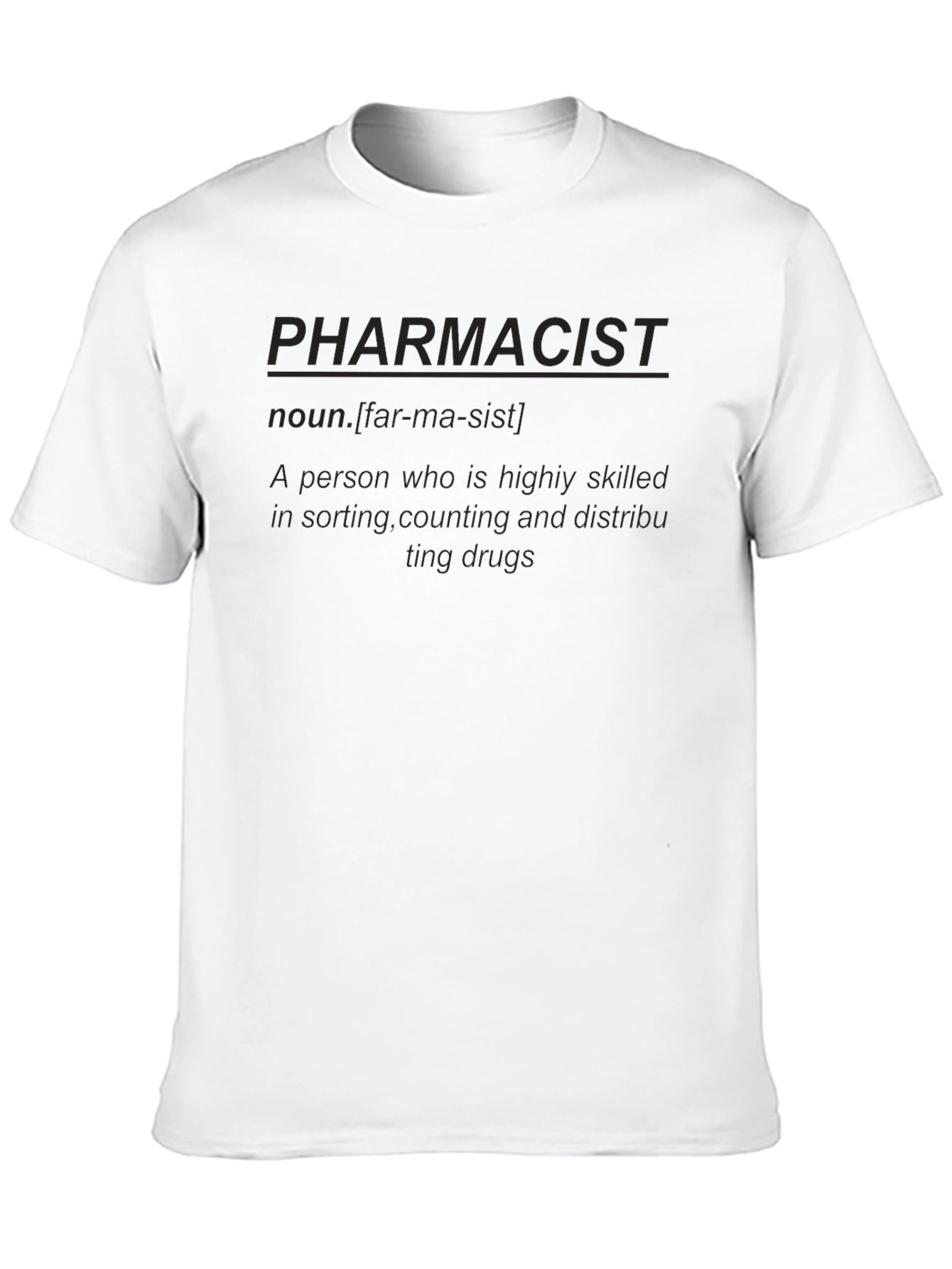 Pharmacist Definition Black Graphic T-Shirt