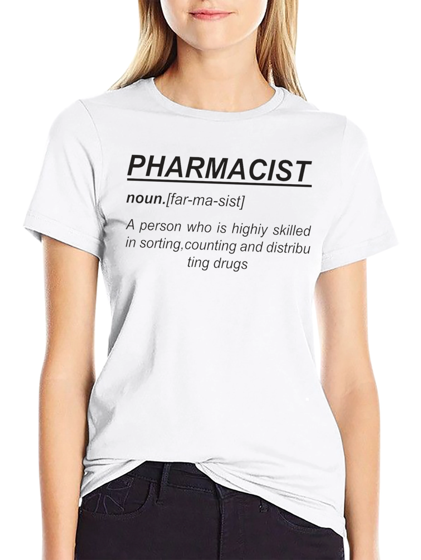 Pharmacist Definition Black Graphic T-Shirt