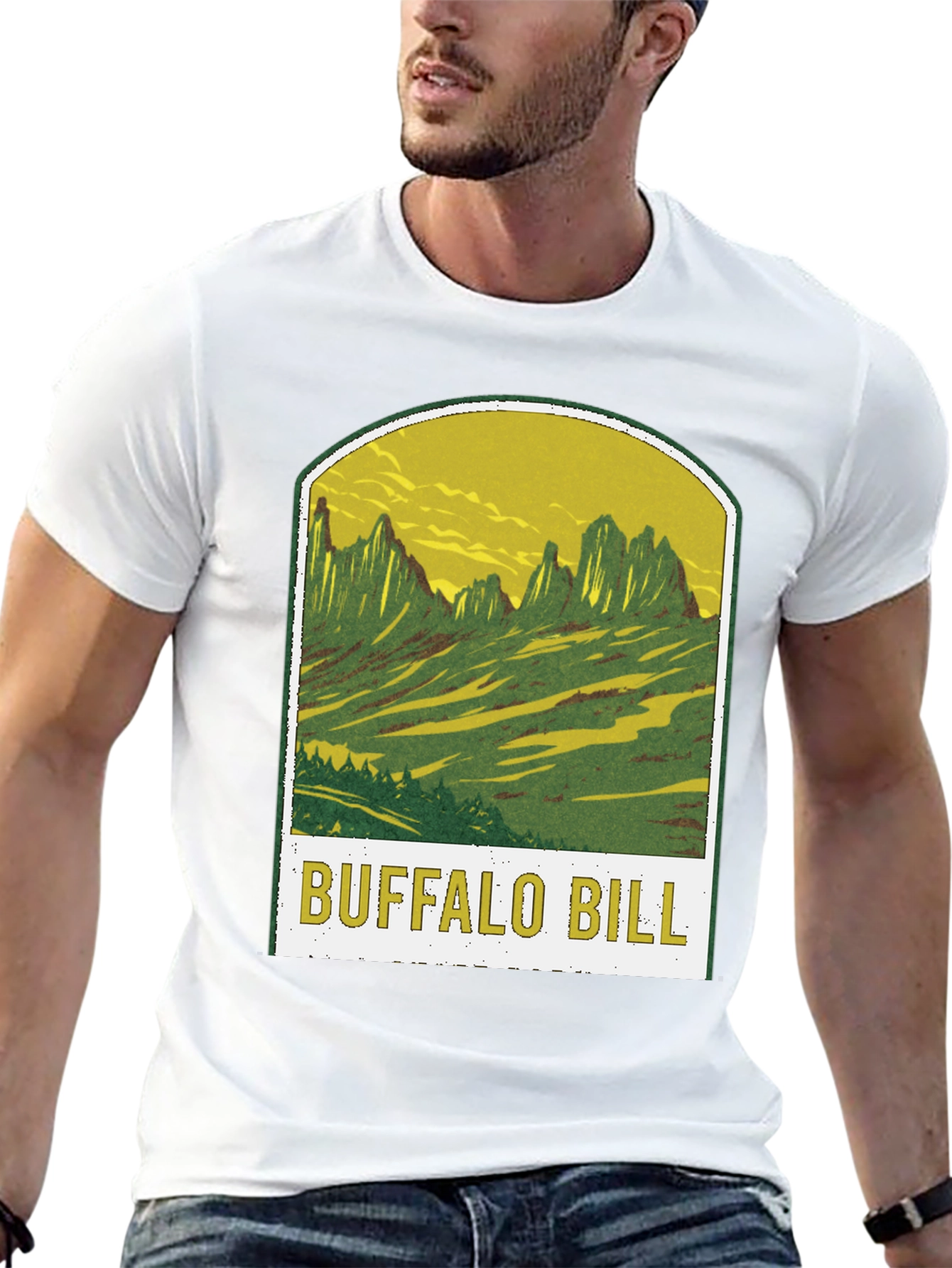 Buffalo Bill Graphic Tee - Black Cotton T-Shirt