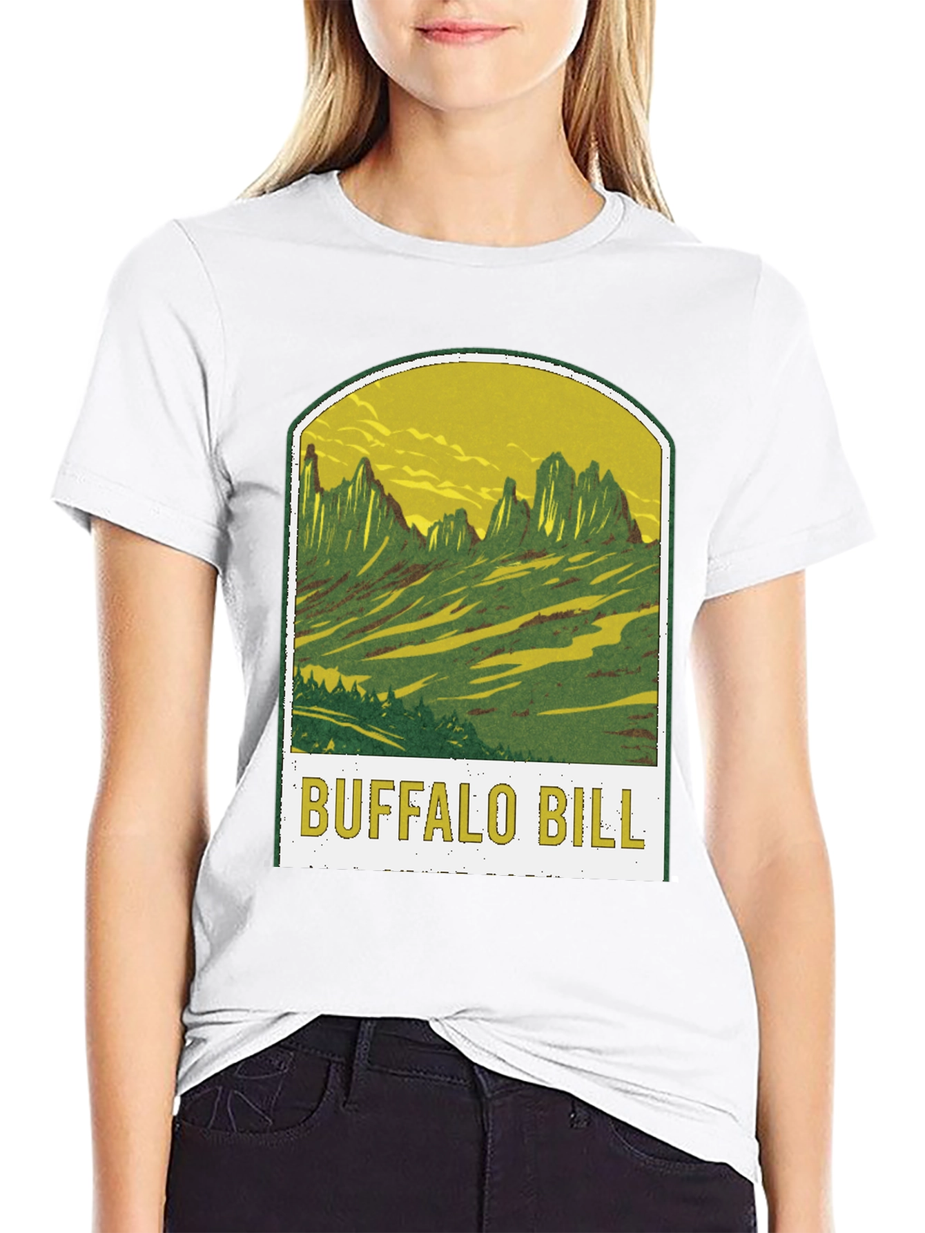 Buffalo Bill Graphic Tee - Black Cotton T-Shirt