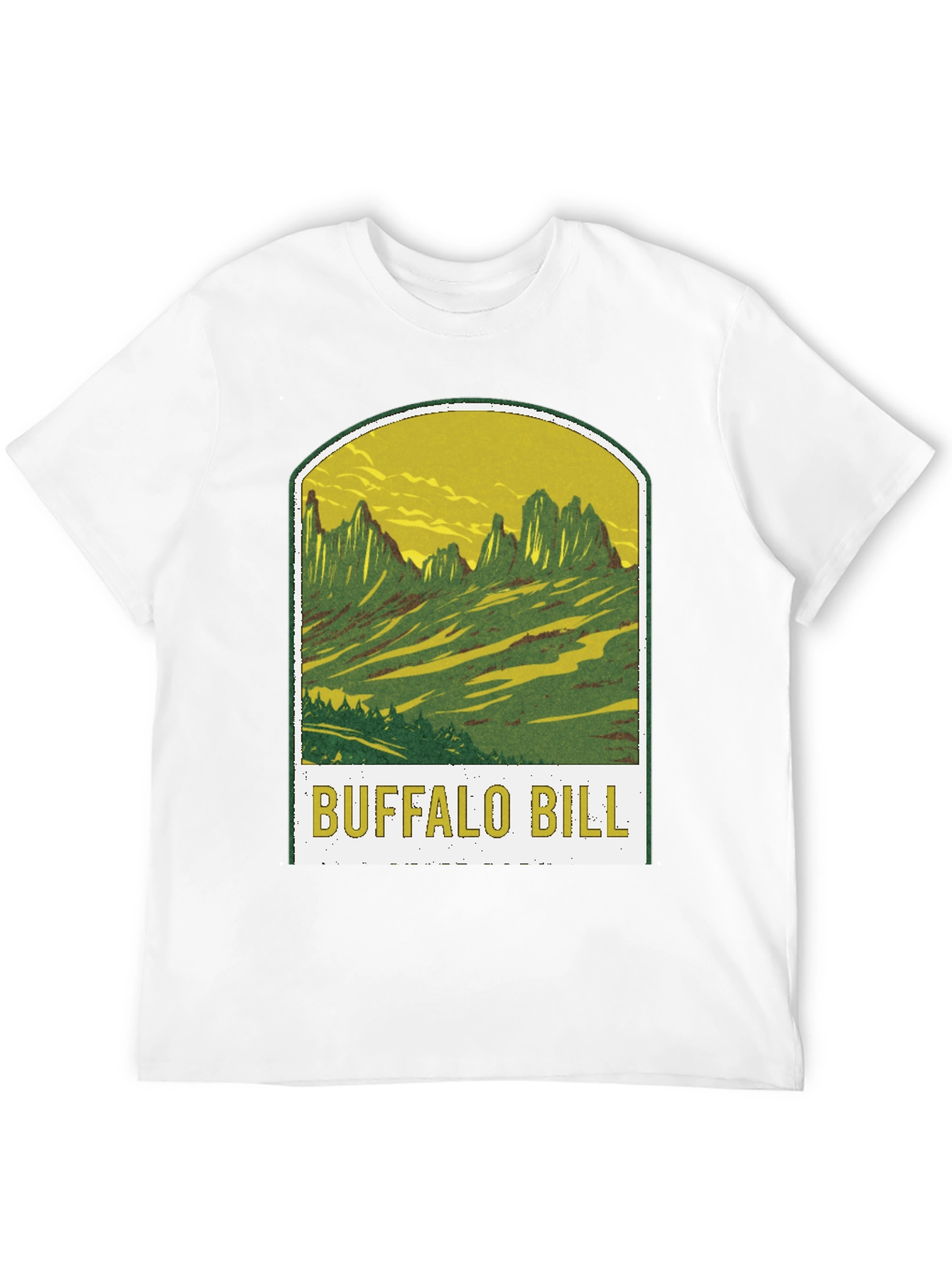Buffalo Bill Graphic Tee - Black Cotton T-Shirt