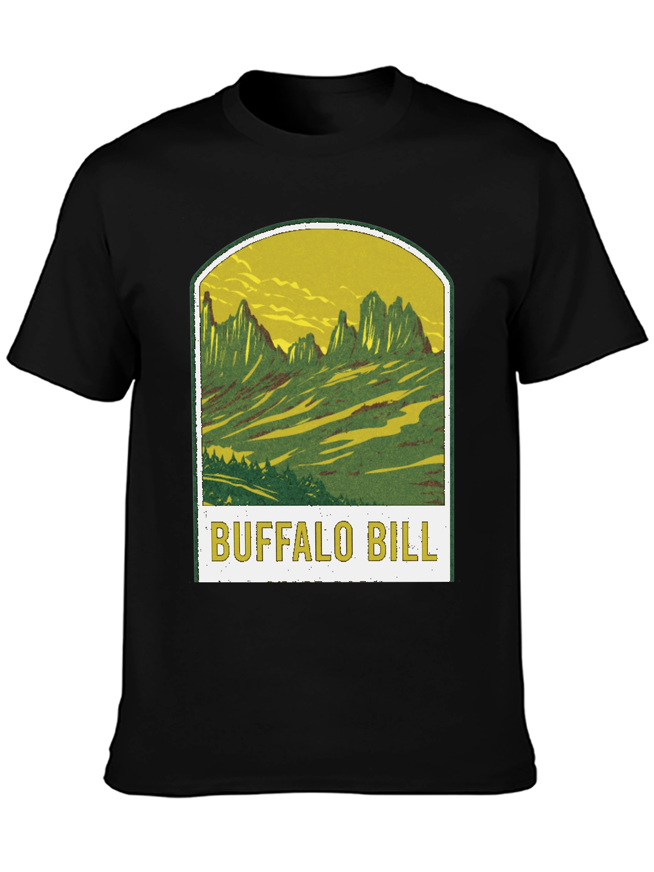 Buffalo Bill Graphic Tee - Black Cotton T-Shirt