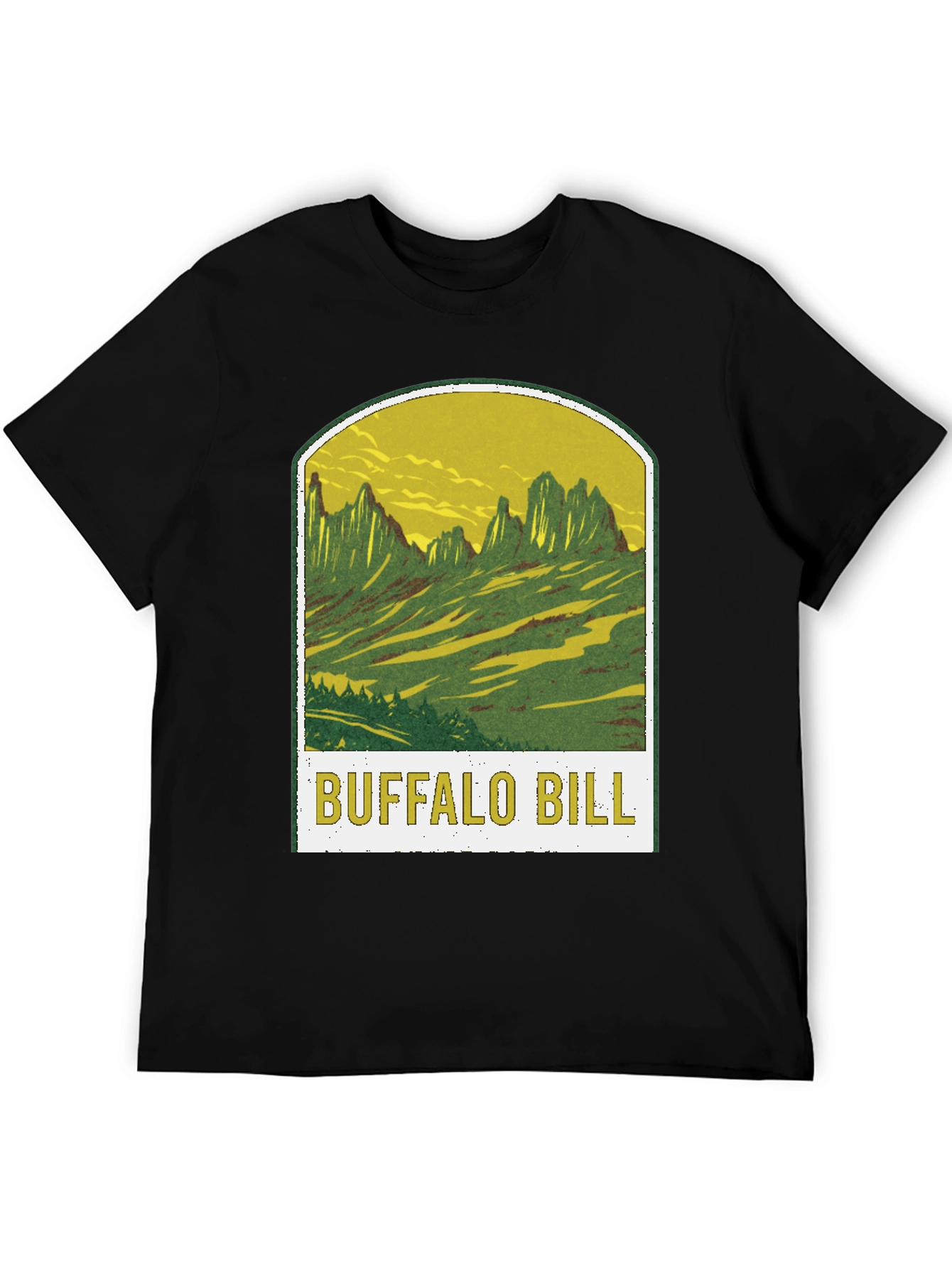 Buffalo Bill Graphic Tee - Black Cotton T-Shirt