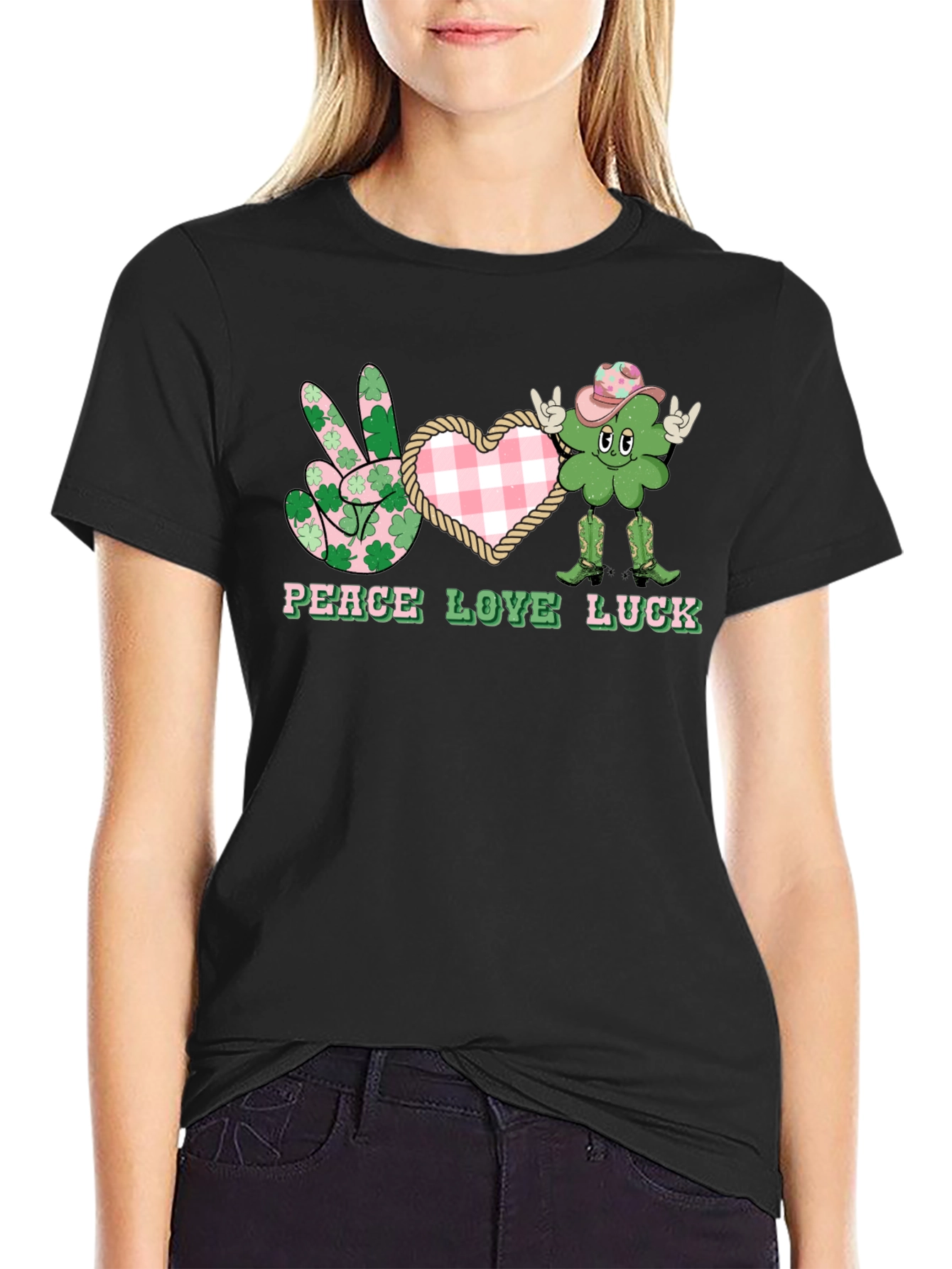 Peace Love Luck St. Patricks Day T-Shirt