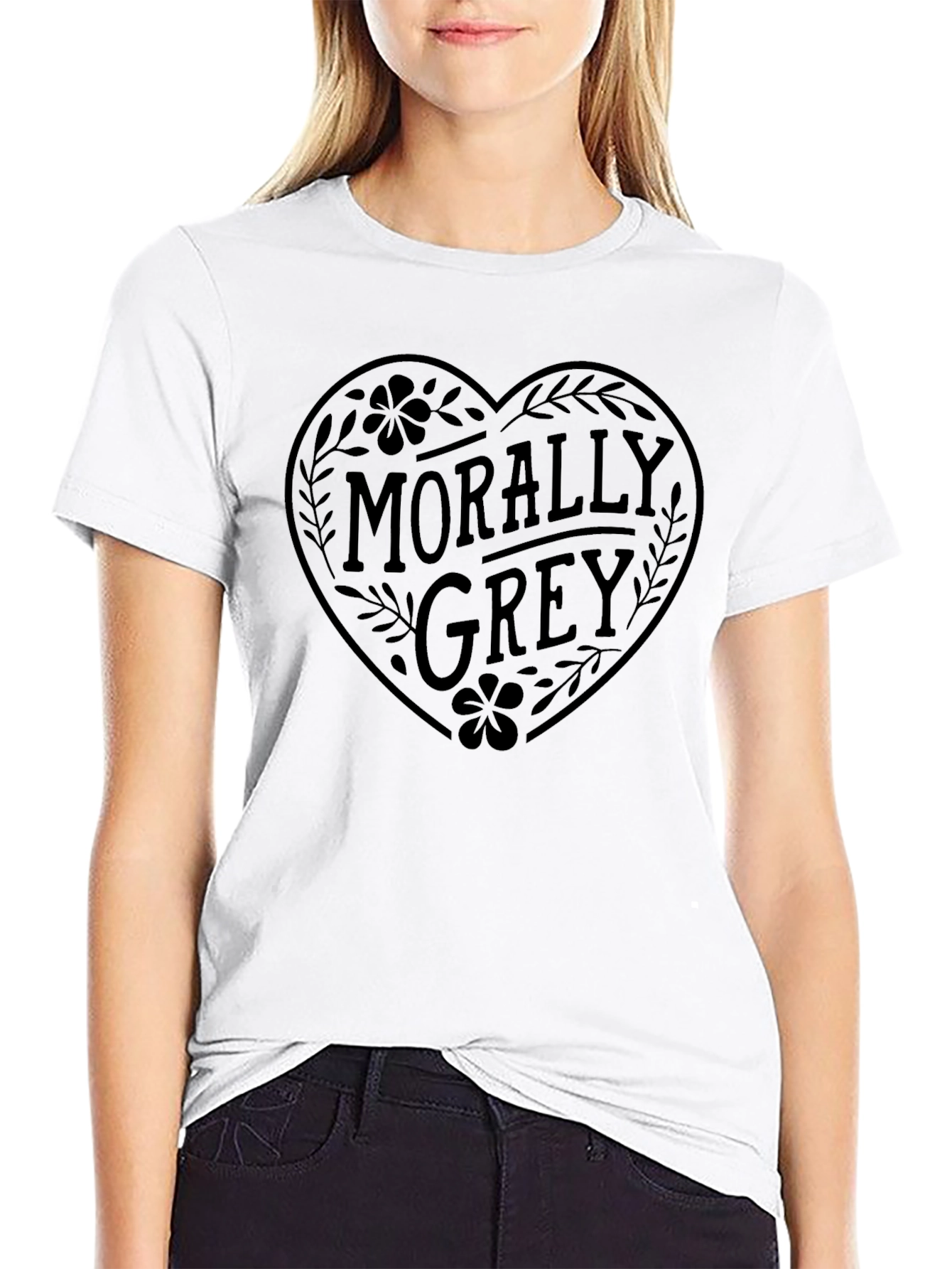 Morally Grey Graphic Tee - Unisex Cotton T-Shirt