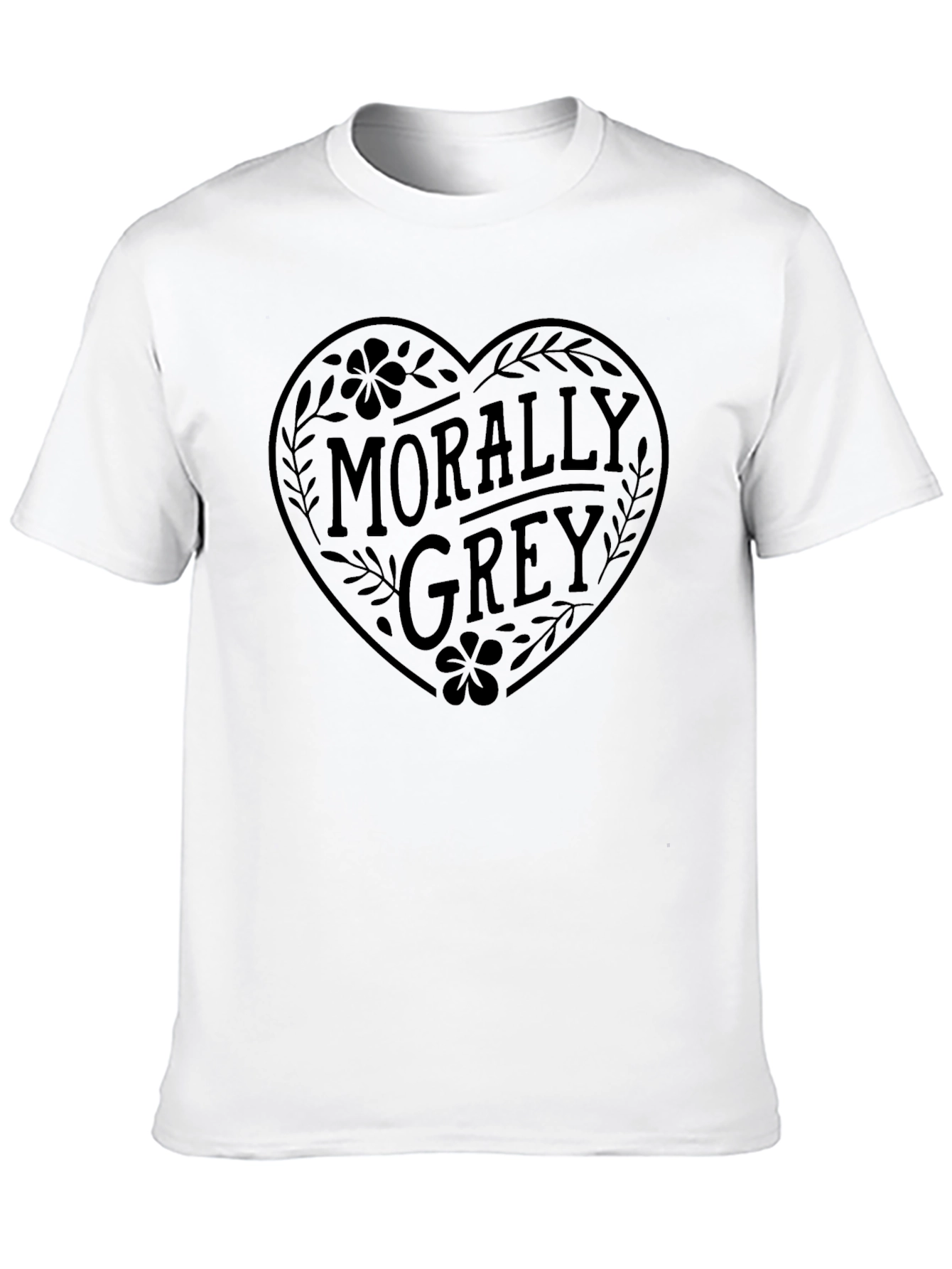 Morally Grey Graphic Tee - Unisex Cotton T-Shirt