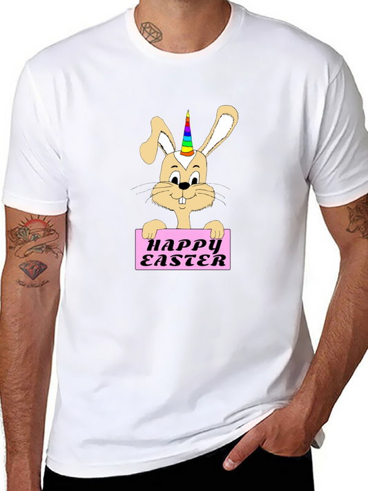 Happy Easter Unicorn Bunny Graphic T-Shirt