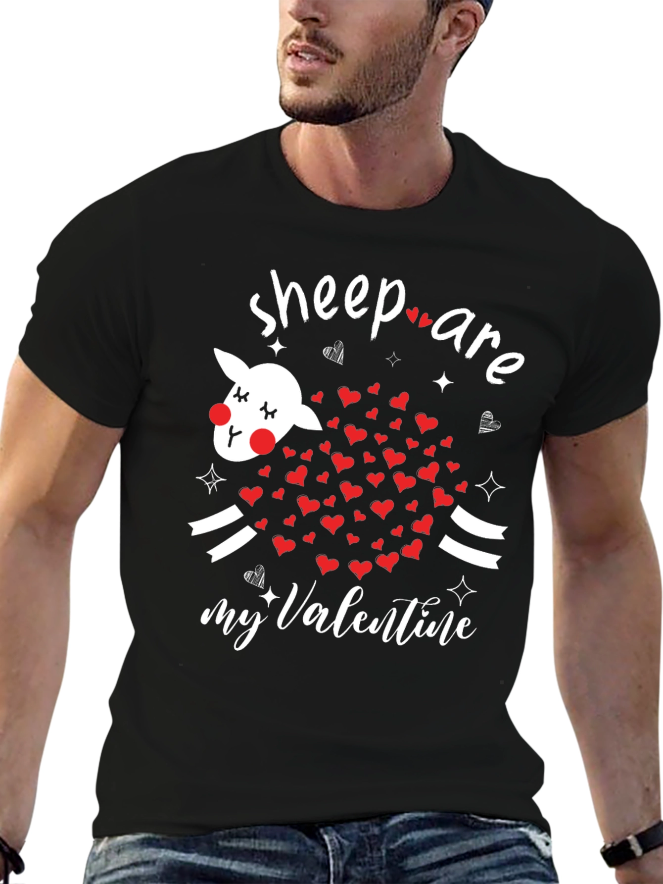 Sheep Are My Valentine Graphic Tee