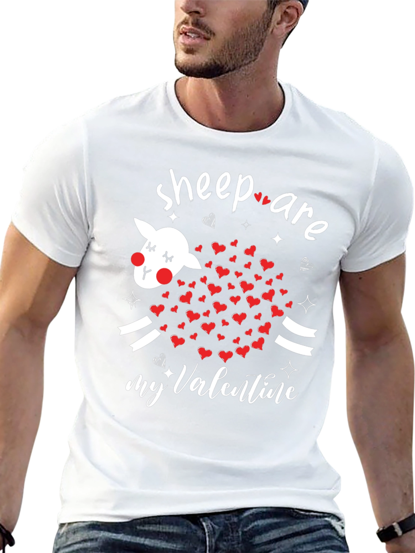 Sheep Are My Valentine Graphic Tee