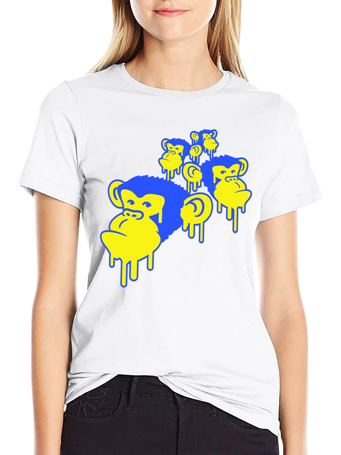 Monkey Drip Graphic Tee - Modern Streetwear