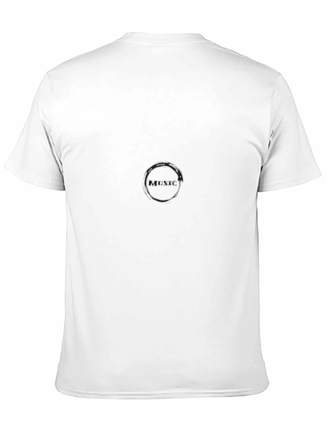 Music Circle Graphic Black T-Shirt