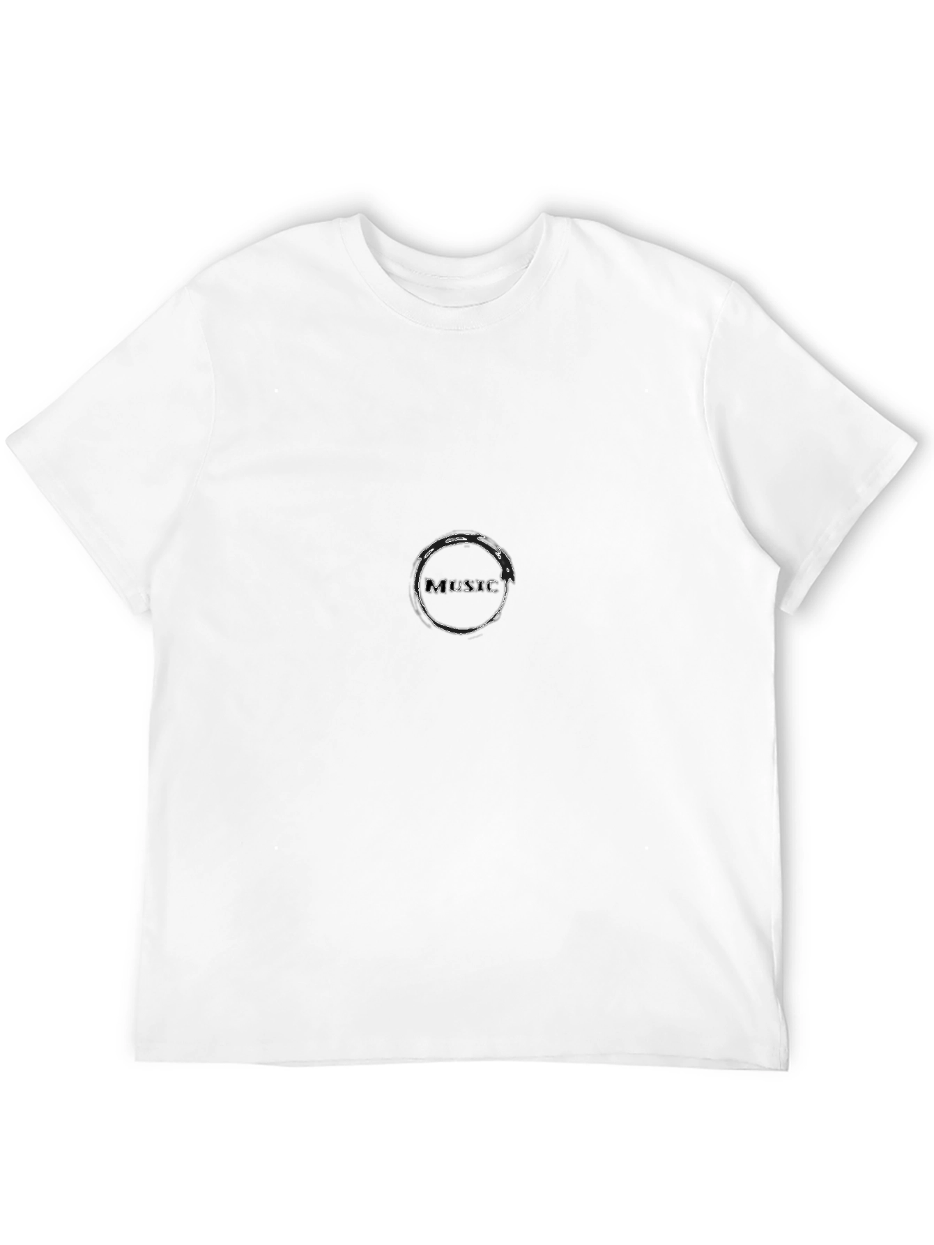 Music Circle Graphic Black T-Shirt