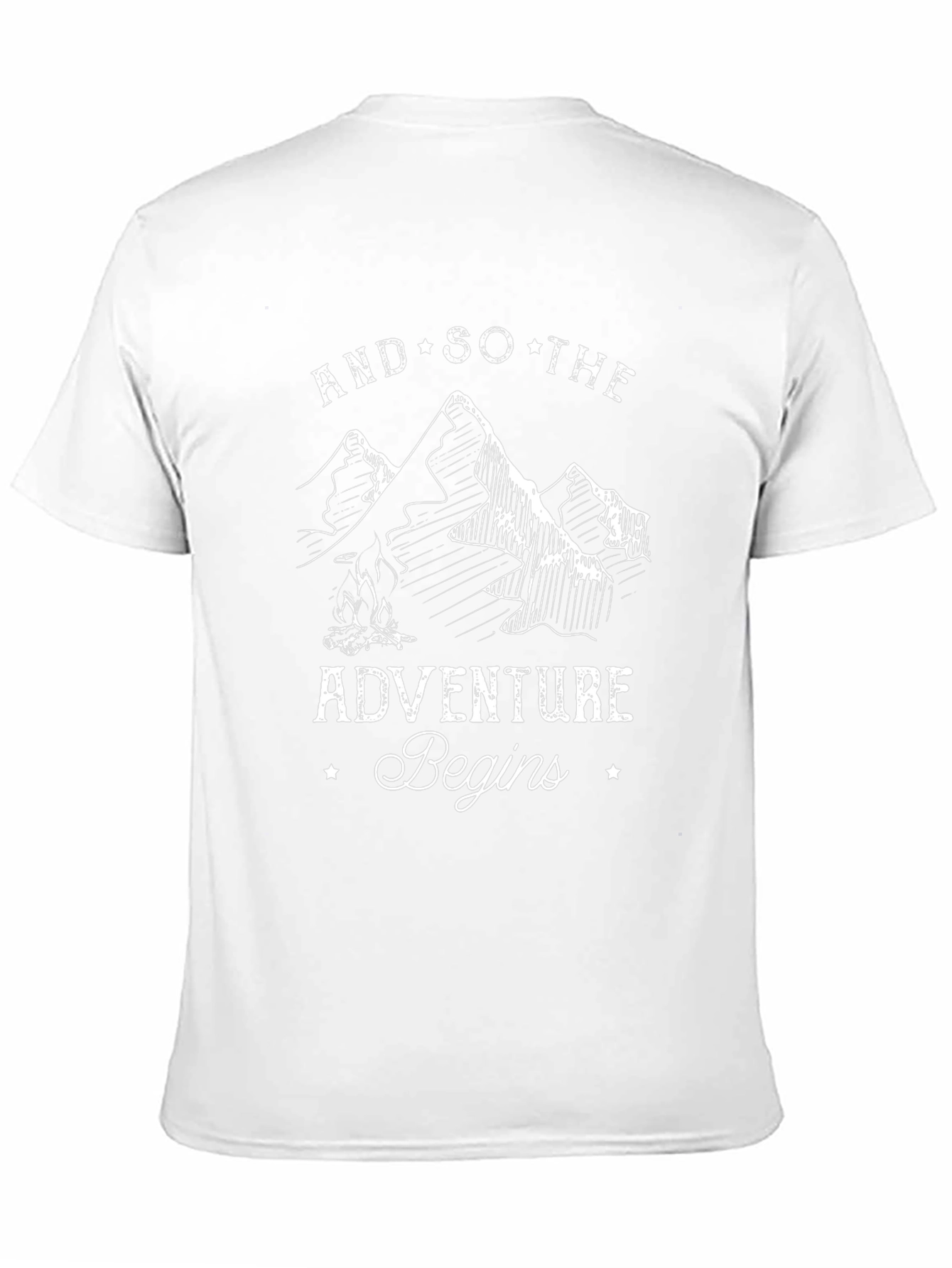Adventure Begins Graphic Tee - Black