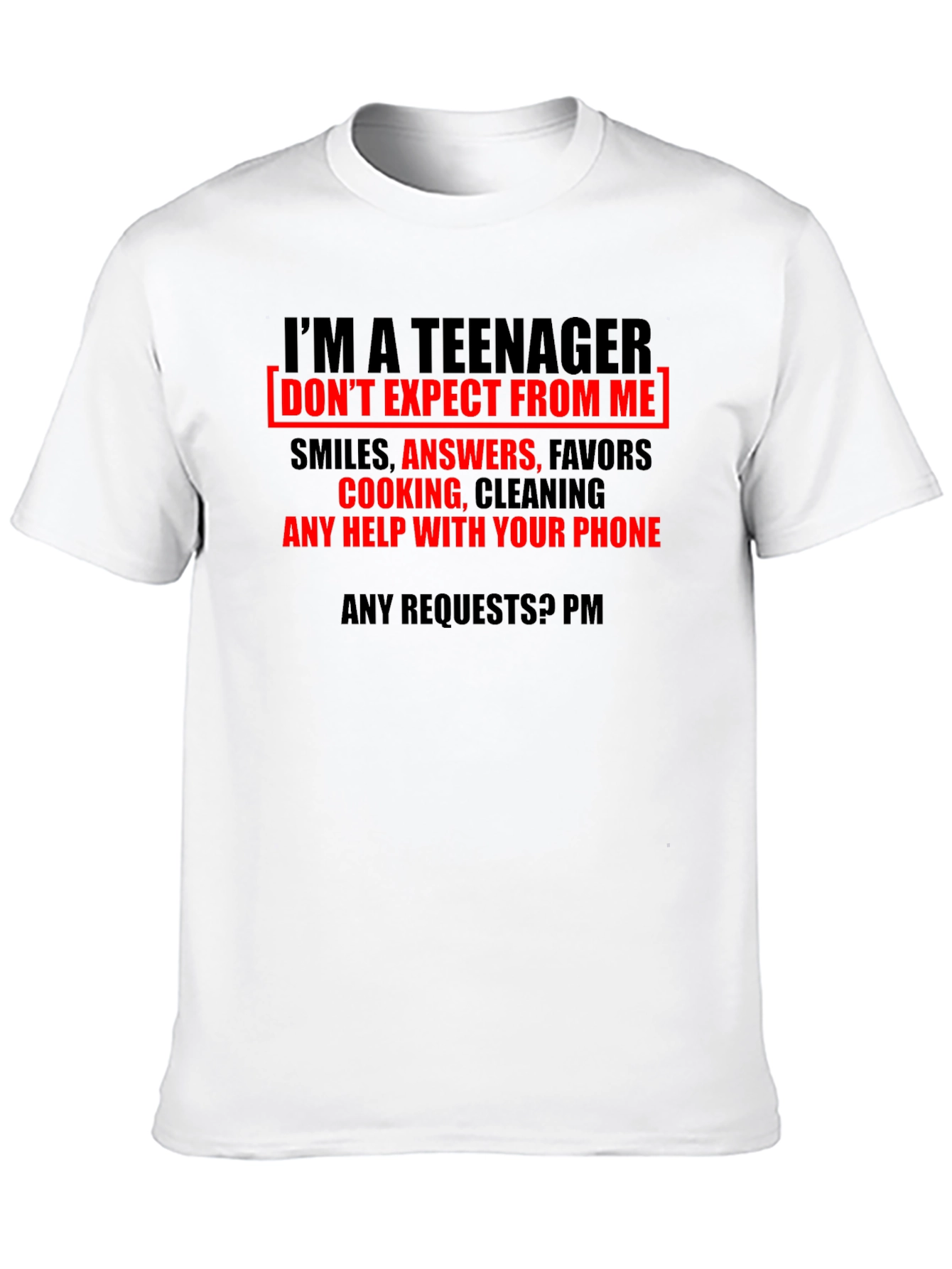 Teenager Funny Graphic T-Shirt