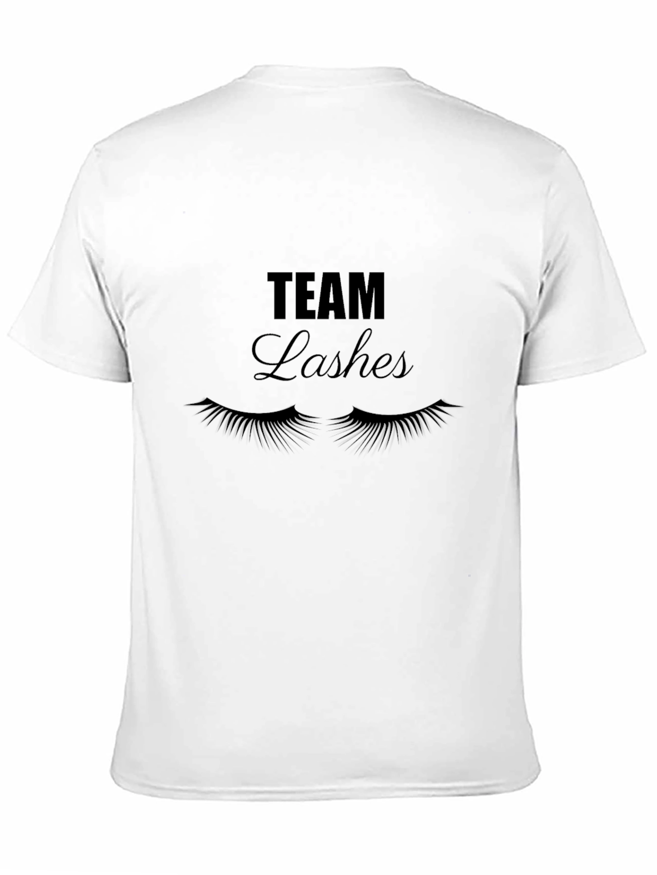 Team Lashes Graphic Tee - Trendy Eyelash Design