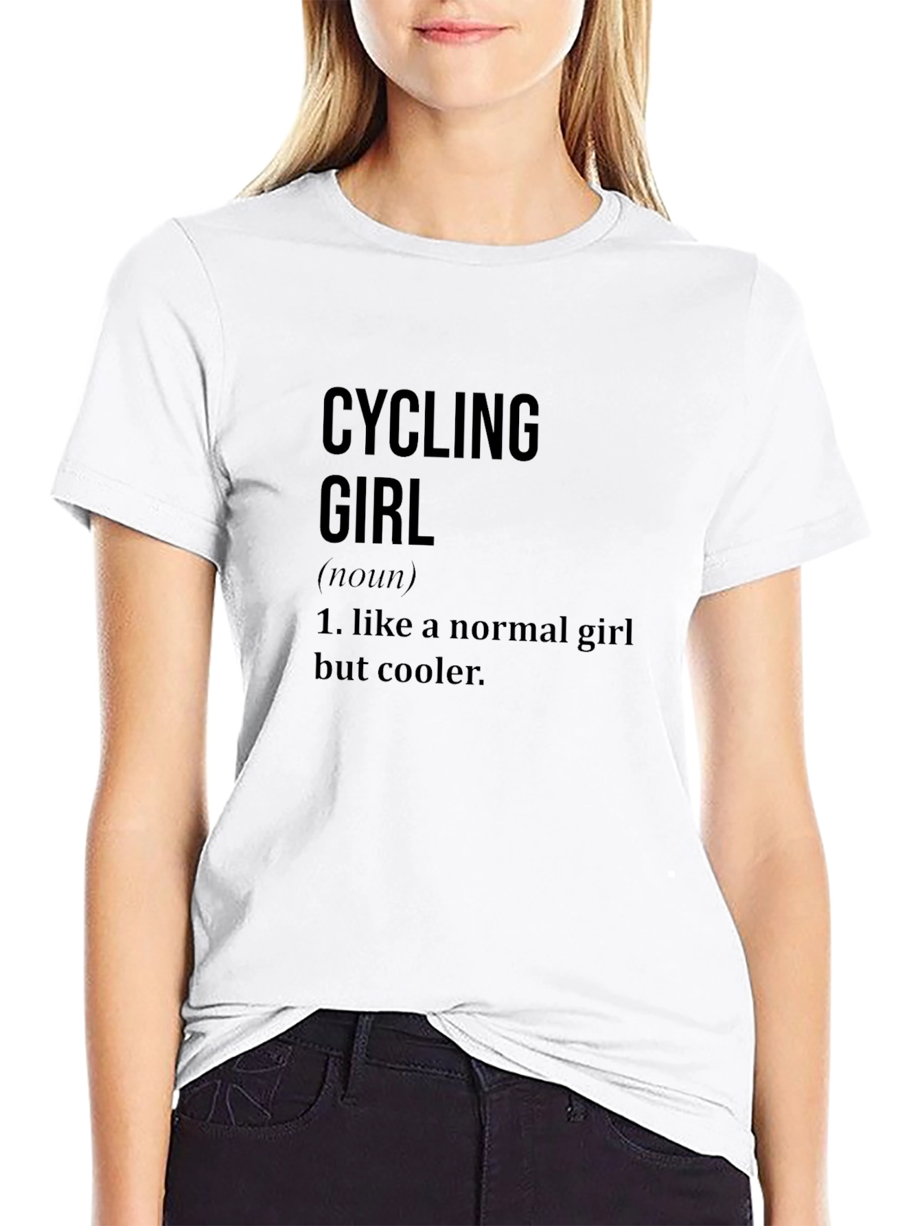 Cycling Girl T-Shirt - Cool Biker Gift
