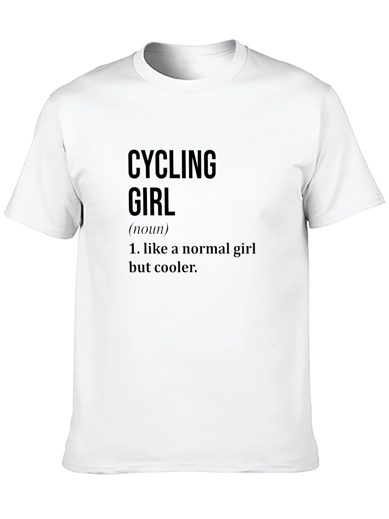 Cycling Girl T-Shirt - Cool Biker Gift